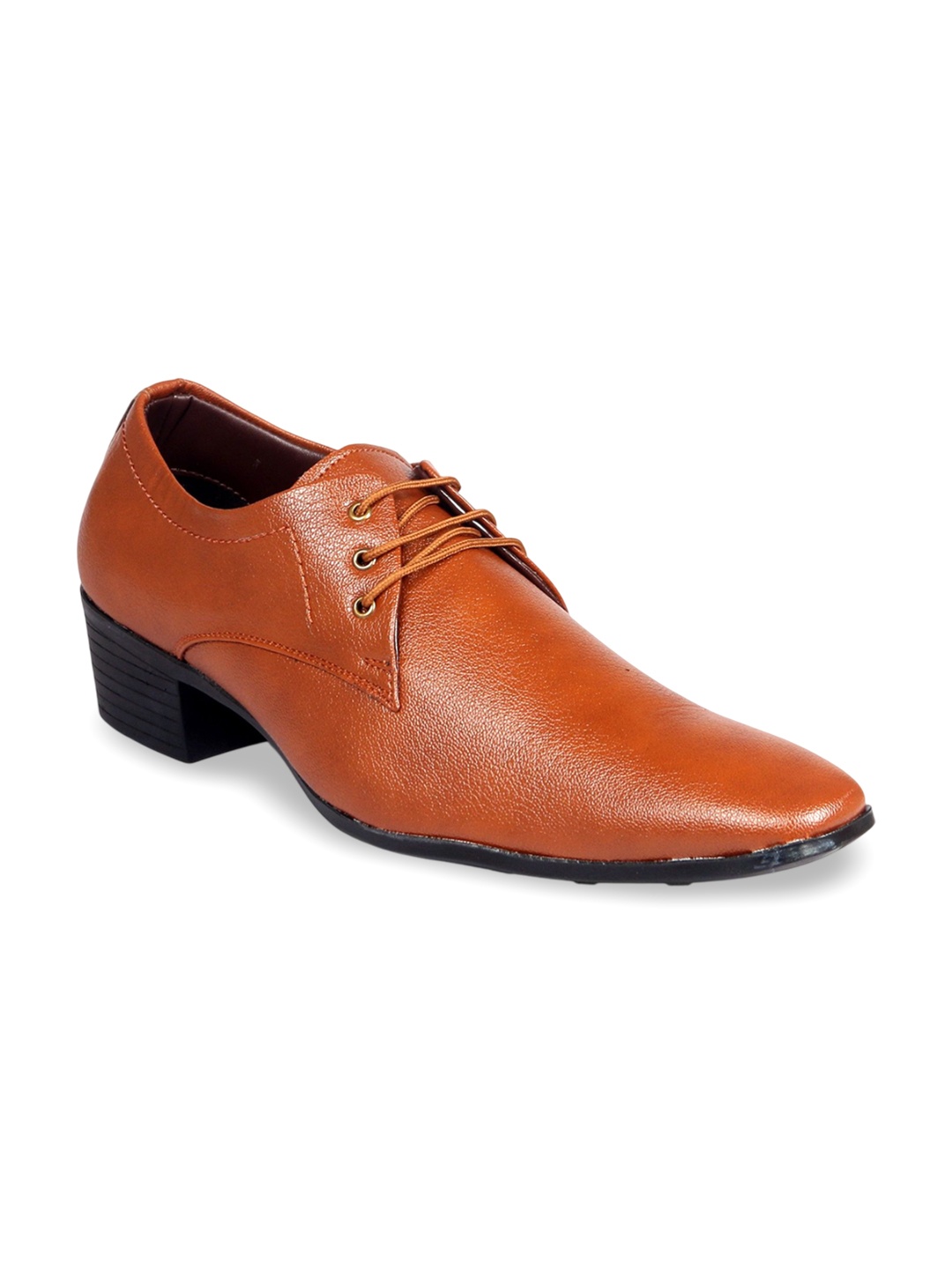 

riffway Men Lace-Ups Formal Derby Shoes, Tan