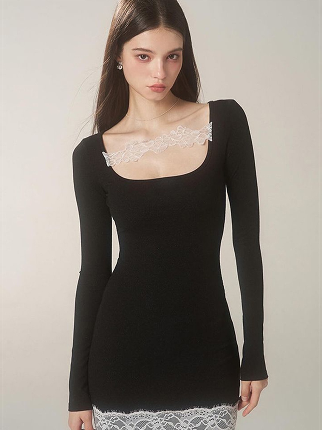 

LULU & SKY Bodycon Mini Dress, Black
