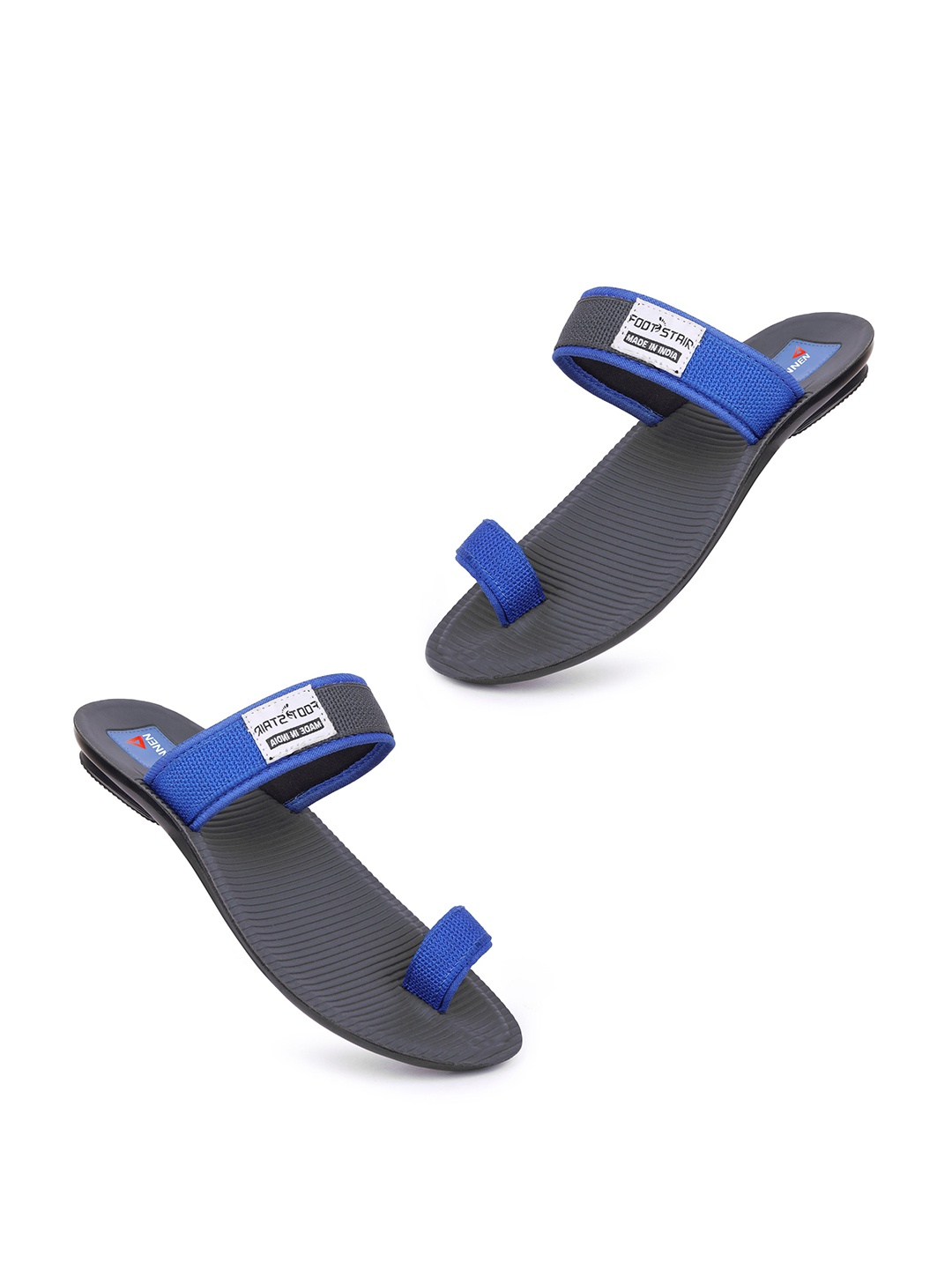

PENNEN Men One Toe Flats, Blue