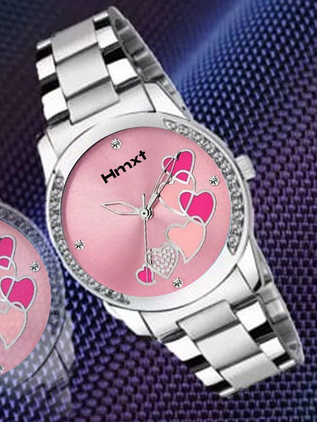 

HMXT Women Dial & Stainless Steel Straps Analogue Watch HMXT-148, Pink