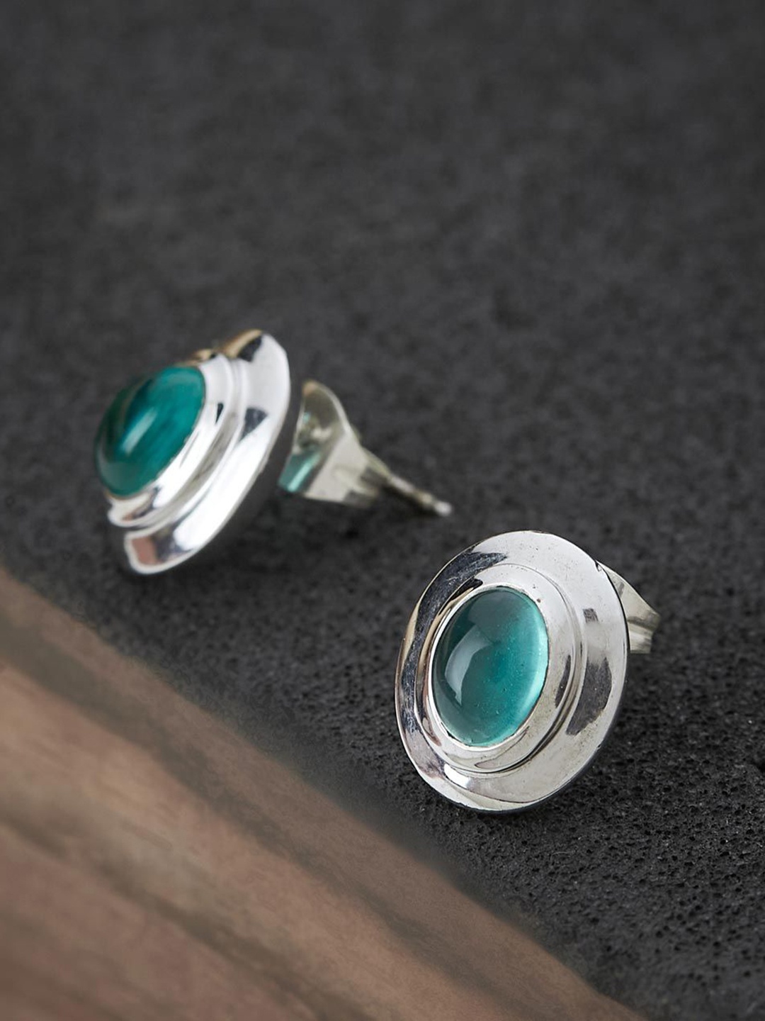 

Fabindia Contemporary Studs Earrings, Silver