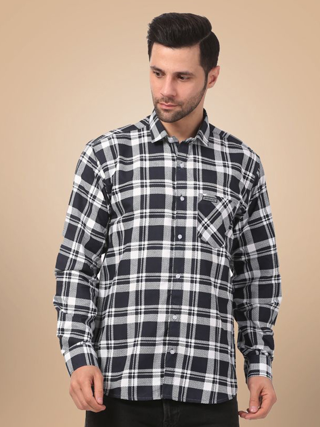 

CLUBWIN Men Tartan Checks Opaque Checked Casual Shirt, Multi