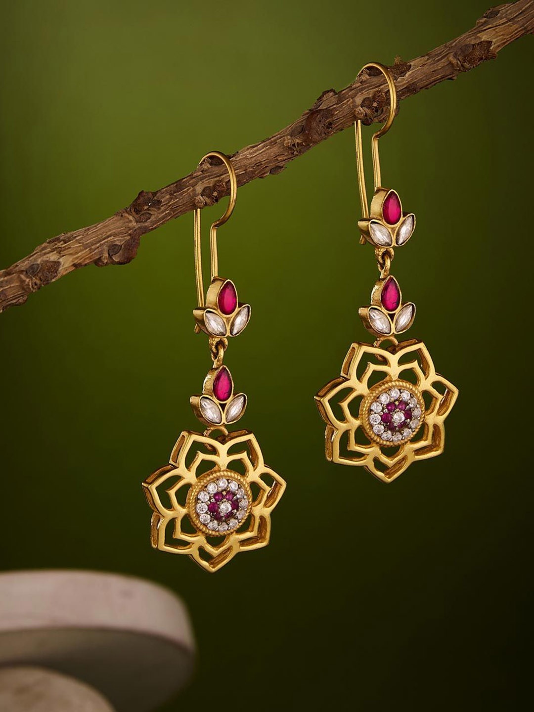 

Fabindia Contemporary Drop Earrings, Gold