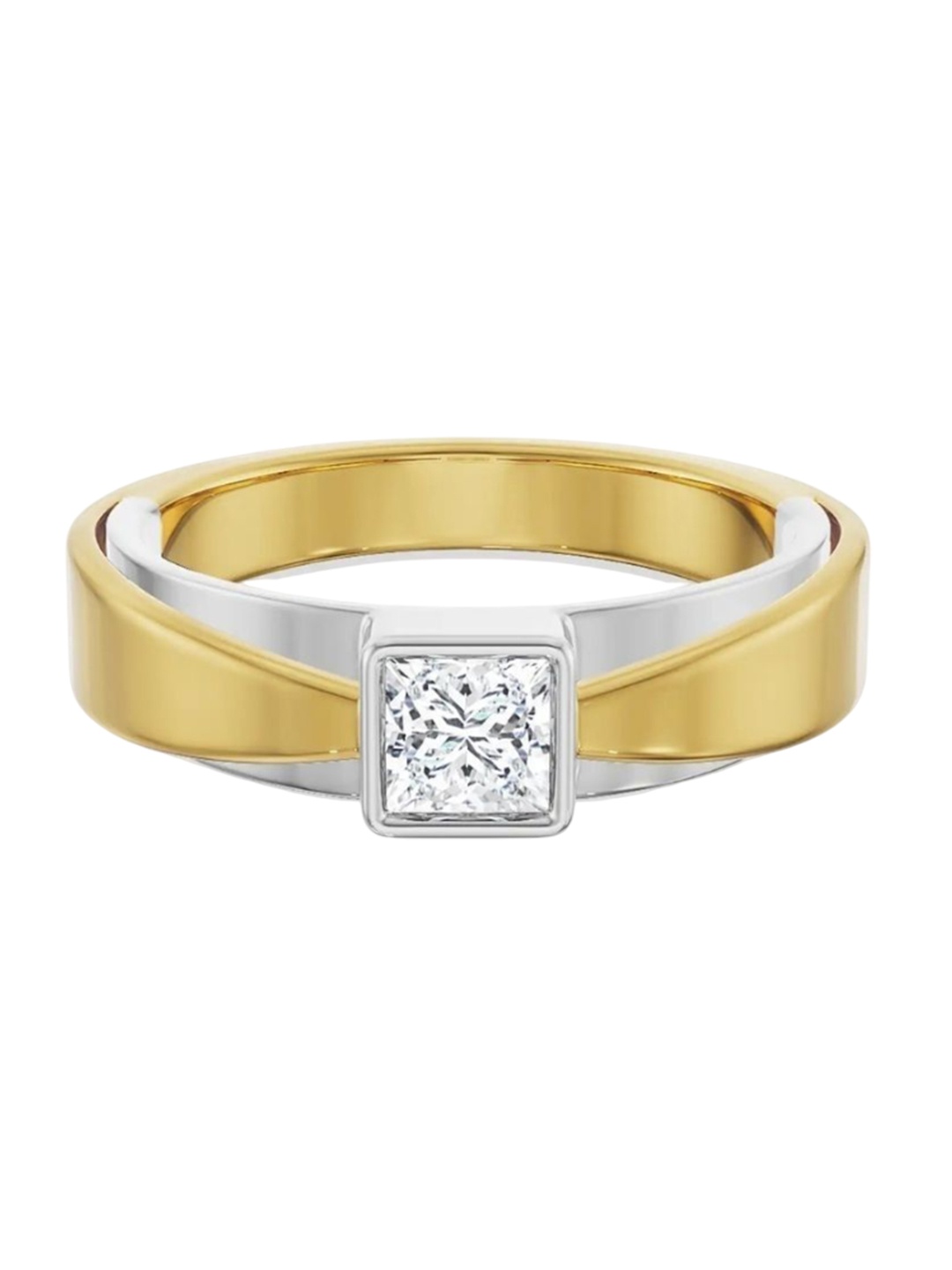 

Emori Ryan Squared Diamond Ring, Silver
