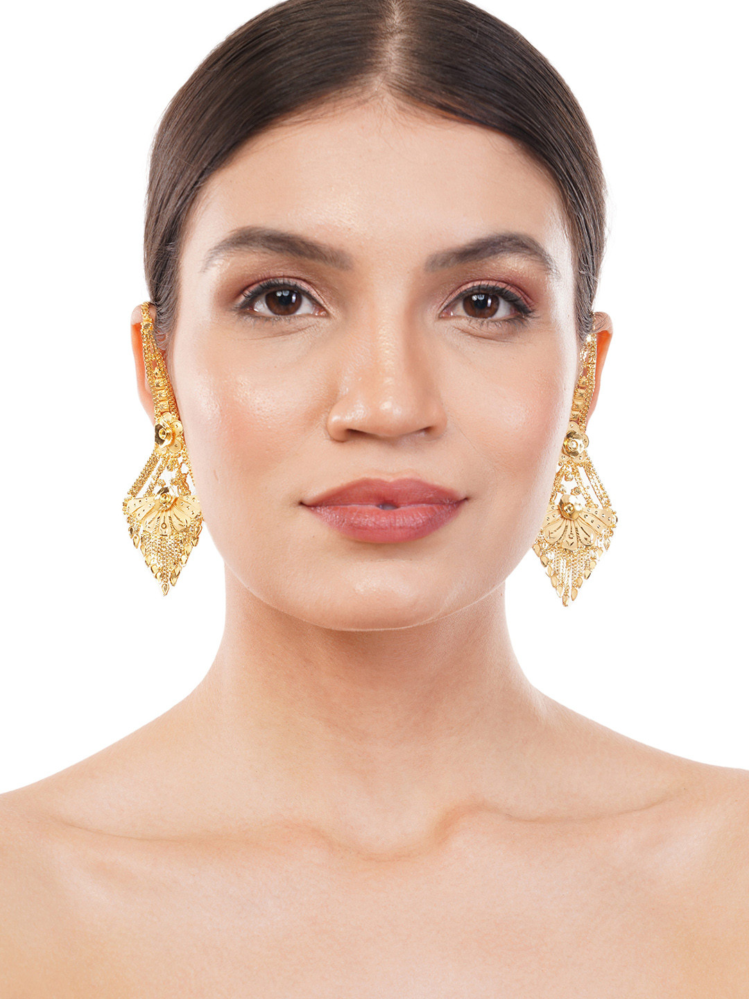 

Z HOME Contemporary Drop Earrings, Gold