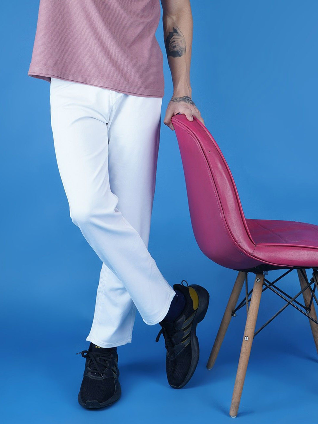 

Moda Rapido Men Classic Jeans, White