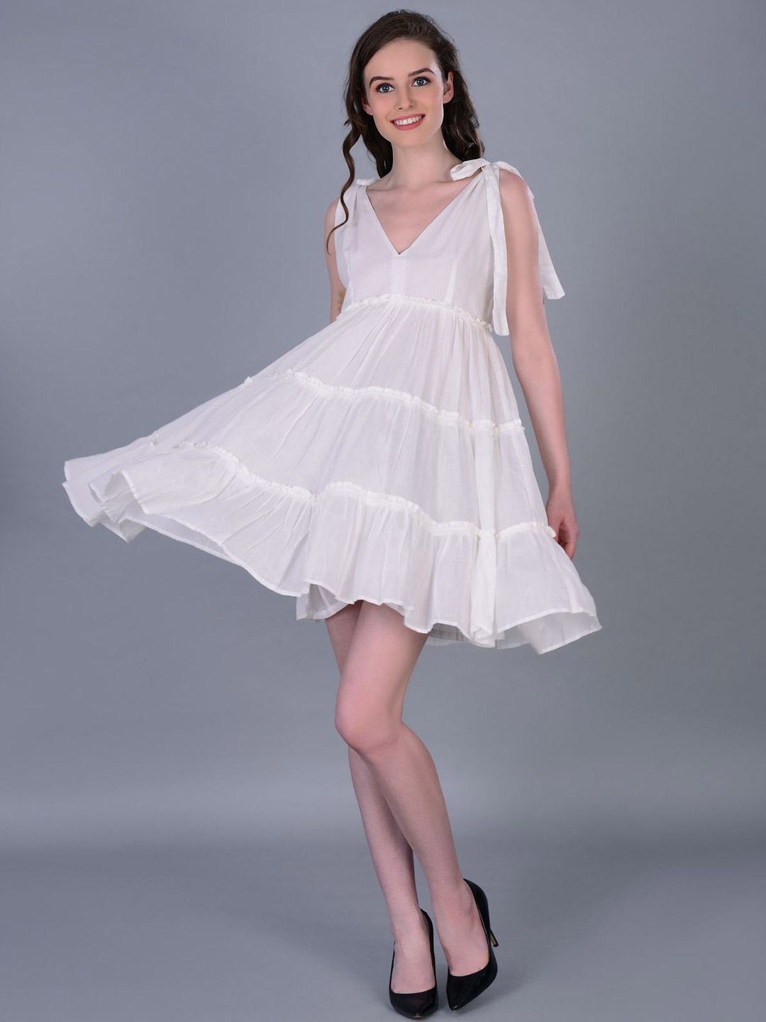 

Misverse Fit & Flare Dress, White