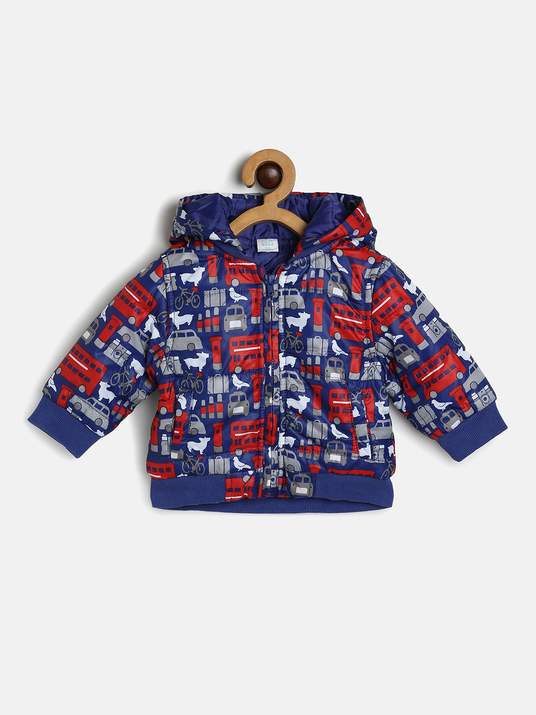 

MINI KLUB Boys Cotton Bomber with Patchwork Jacket, Multi