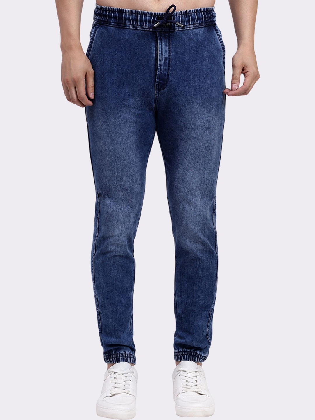 

Plounge Men Jogger Stretchable Jeans, Blue