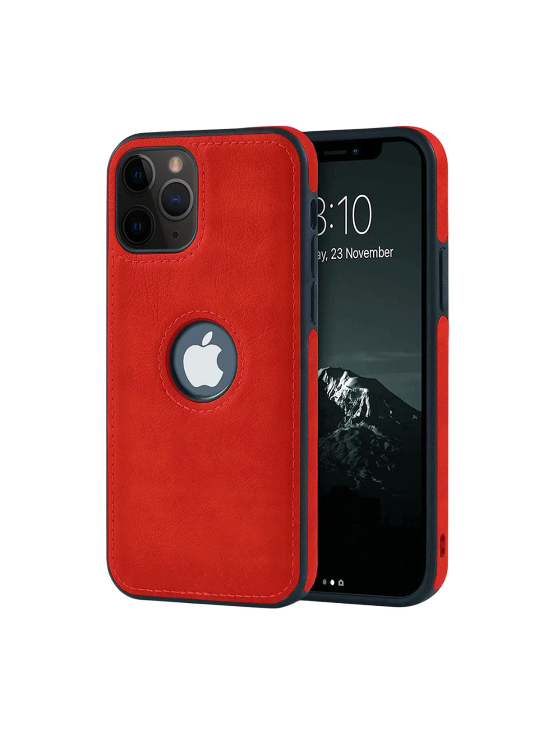 

LIRAMARK Solid Printed iPhone 11 Pro Back Case Mobile Accessories, Red