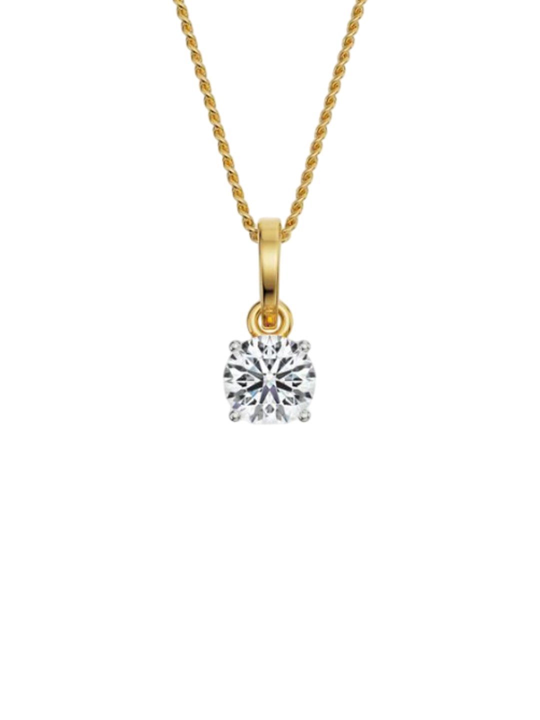 

Emori 2 CT Round Lab Grown Diamond Pendant, Yellow