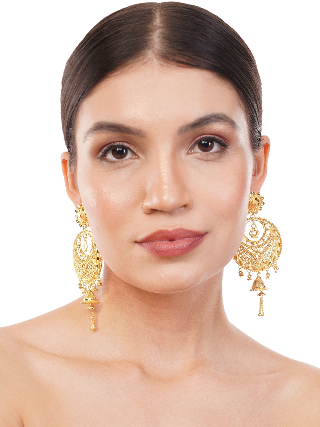 

Z HOME Contemporary Drop Earrings, Gold