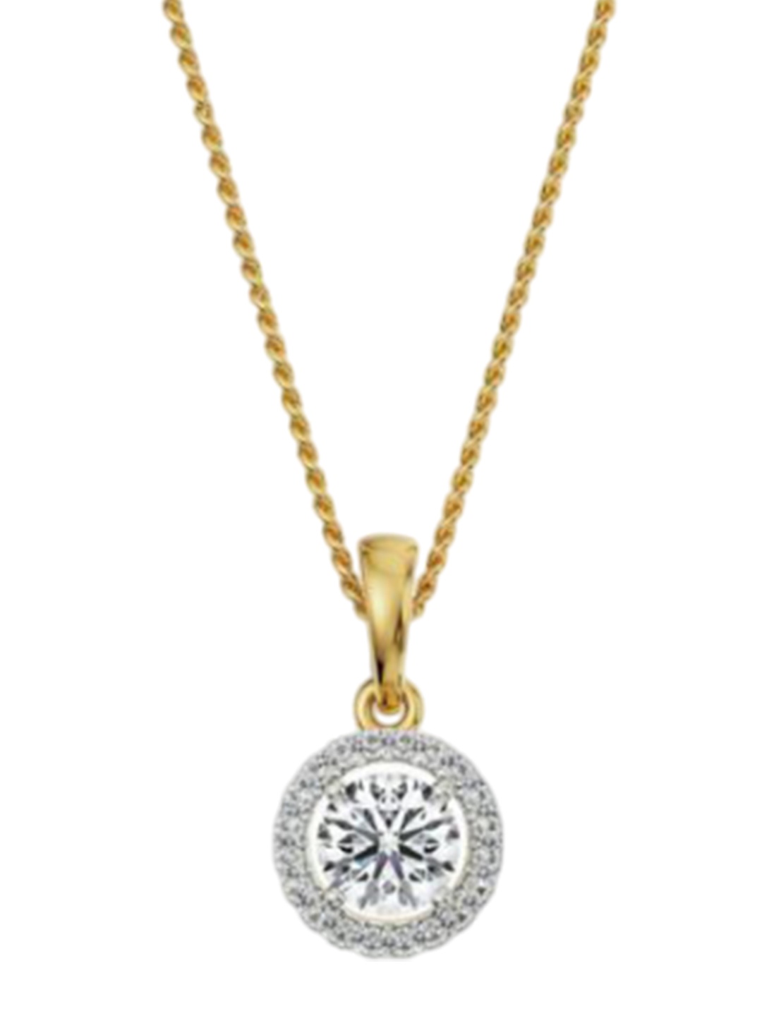

Emori 1 CT Bianca Halo Round Lab Diamond Pendant, Yellow
