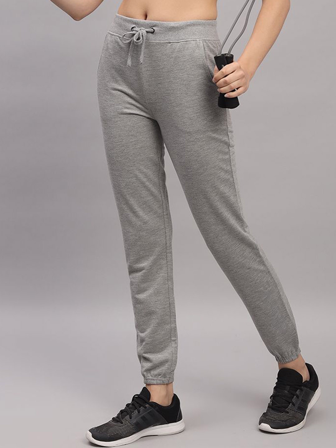 

TRAZO Women Mid-Rise Joggers, Grey