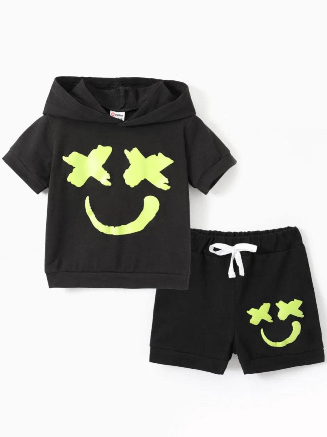 

BAESD Unisex Kids T-shirt with Capris, Black