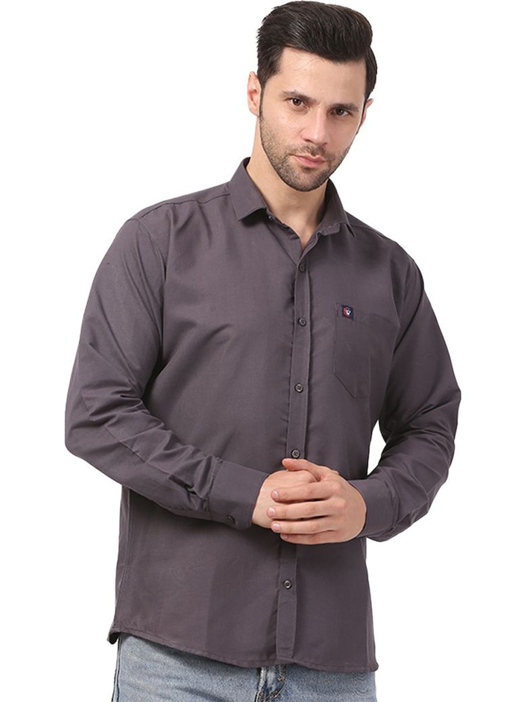 

CLUBWIN Men Opaque Formal Shirt, Grey