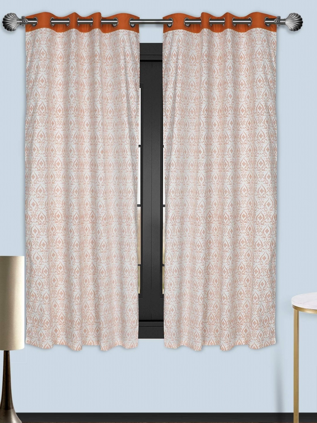 

Dekor World Multicoloured Set of 2 Window Curtain, Multi