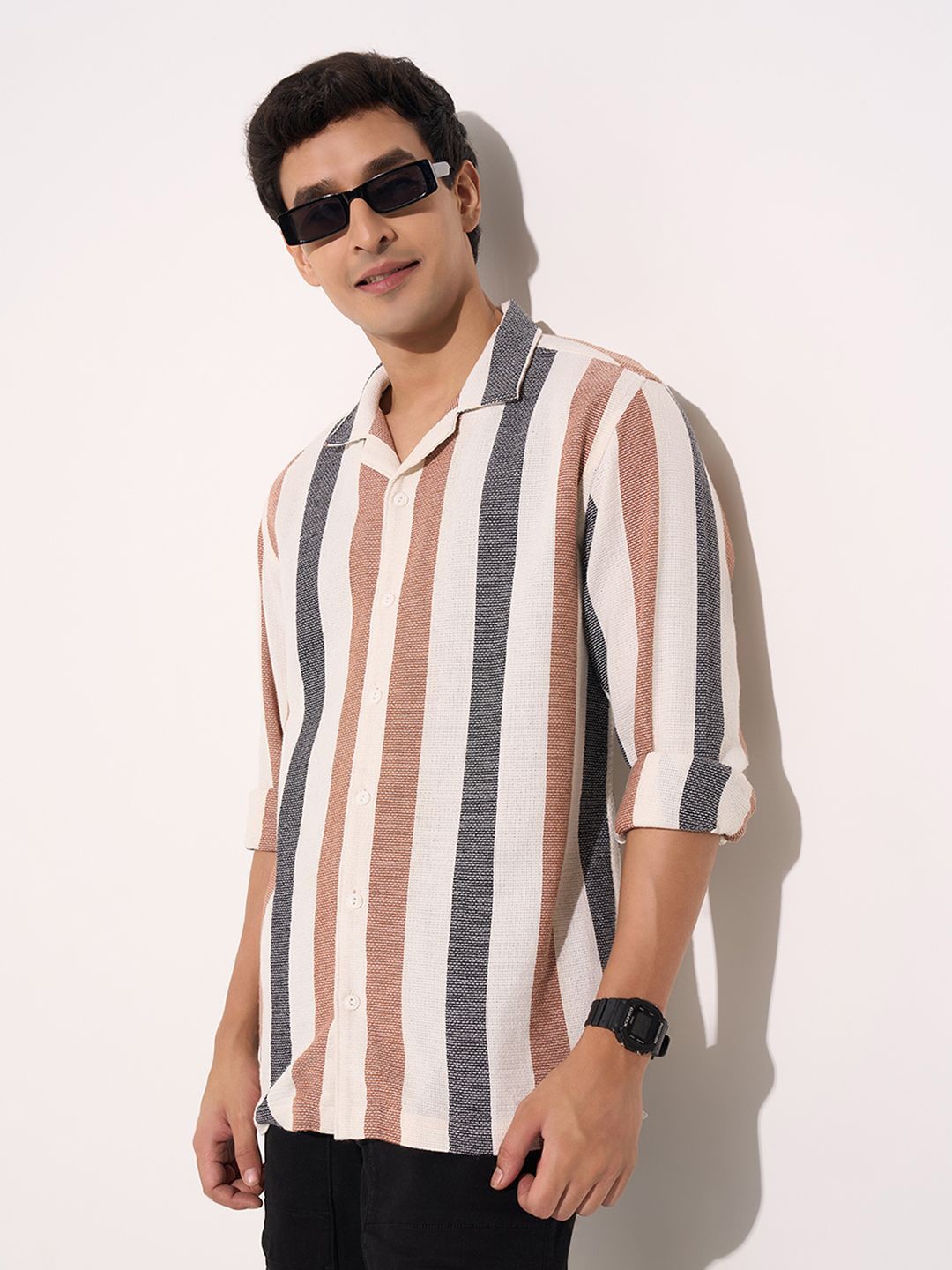 

People Men Casual Shirt, Off white
