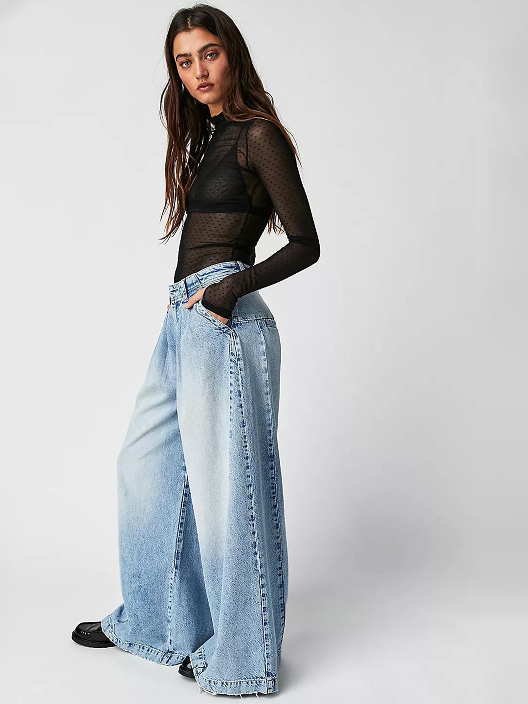 

LULU & SKY Women Low-Rise Trousers, Blue