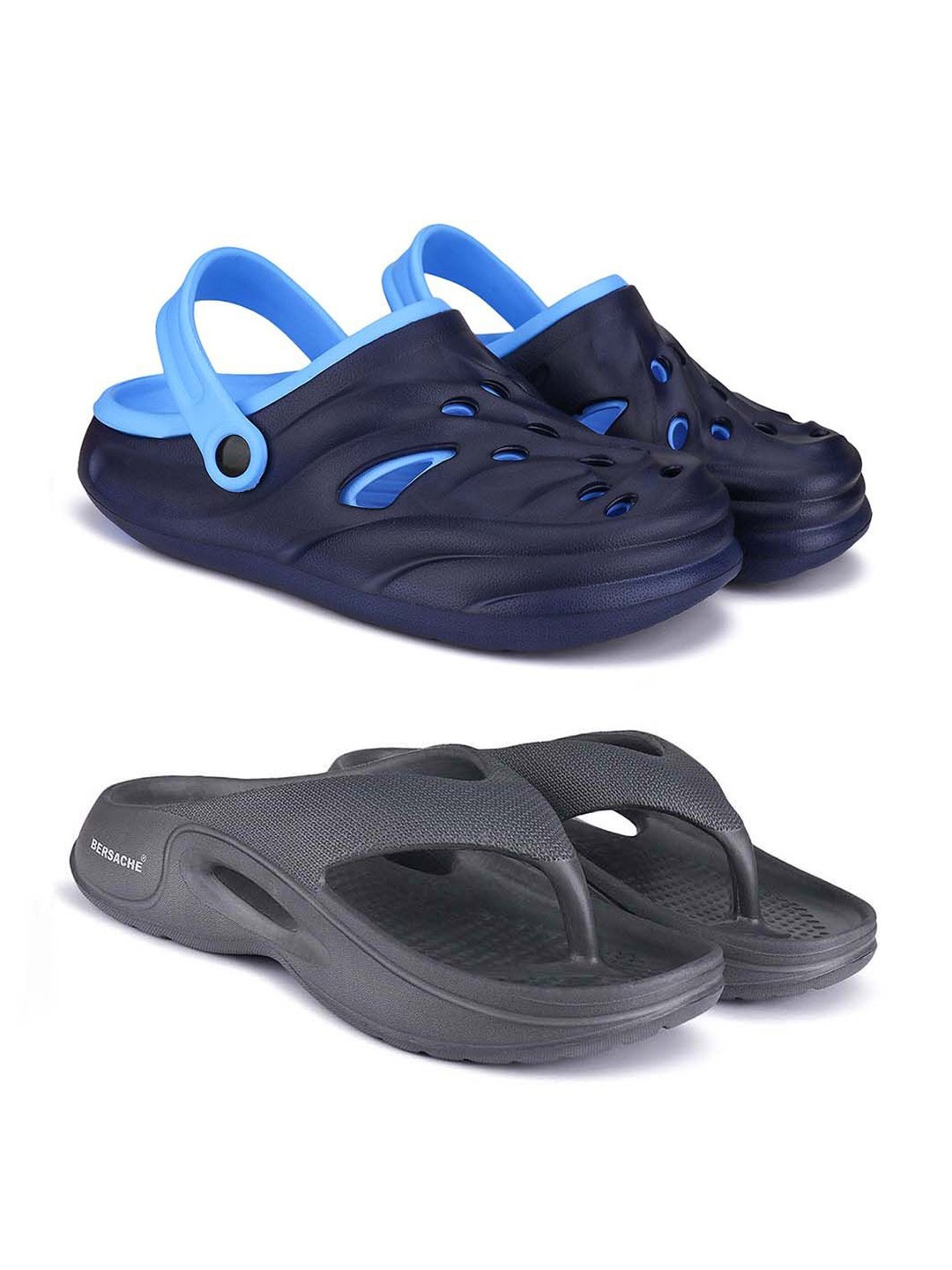 

BERSACHE Men Slip-On, Blue
