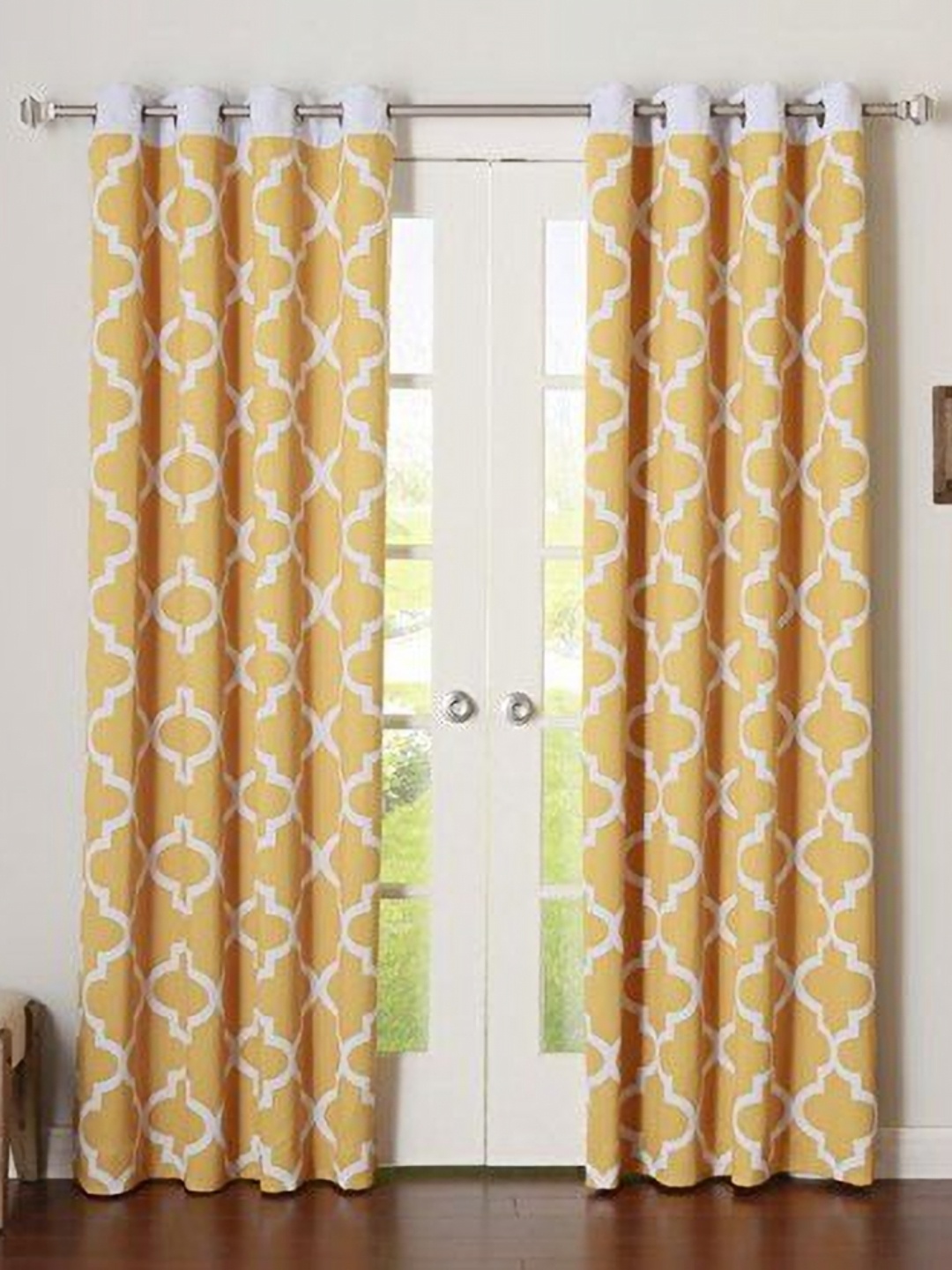 

Dekor World Multicoloured Set of 2 Window Curtain, Multi