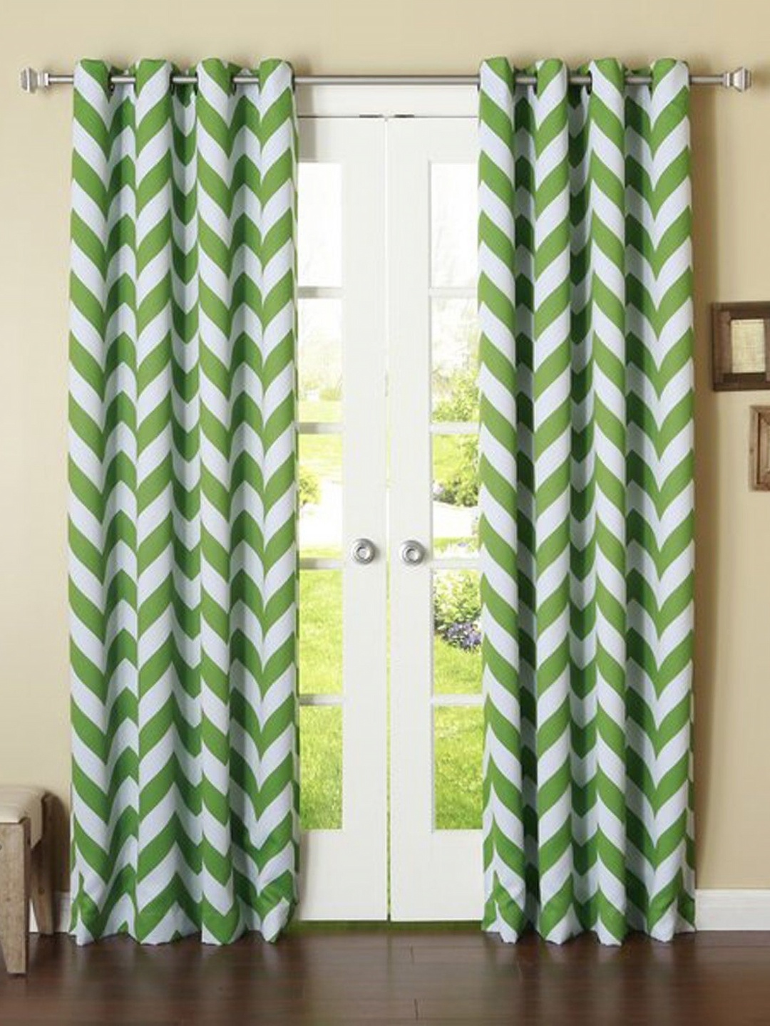 

Dekor World Multicoloured Set of 2 Window Curtain, Multi