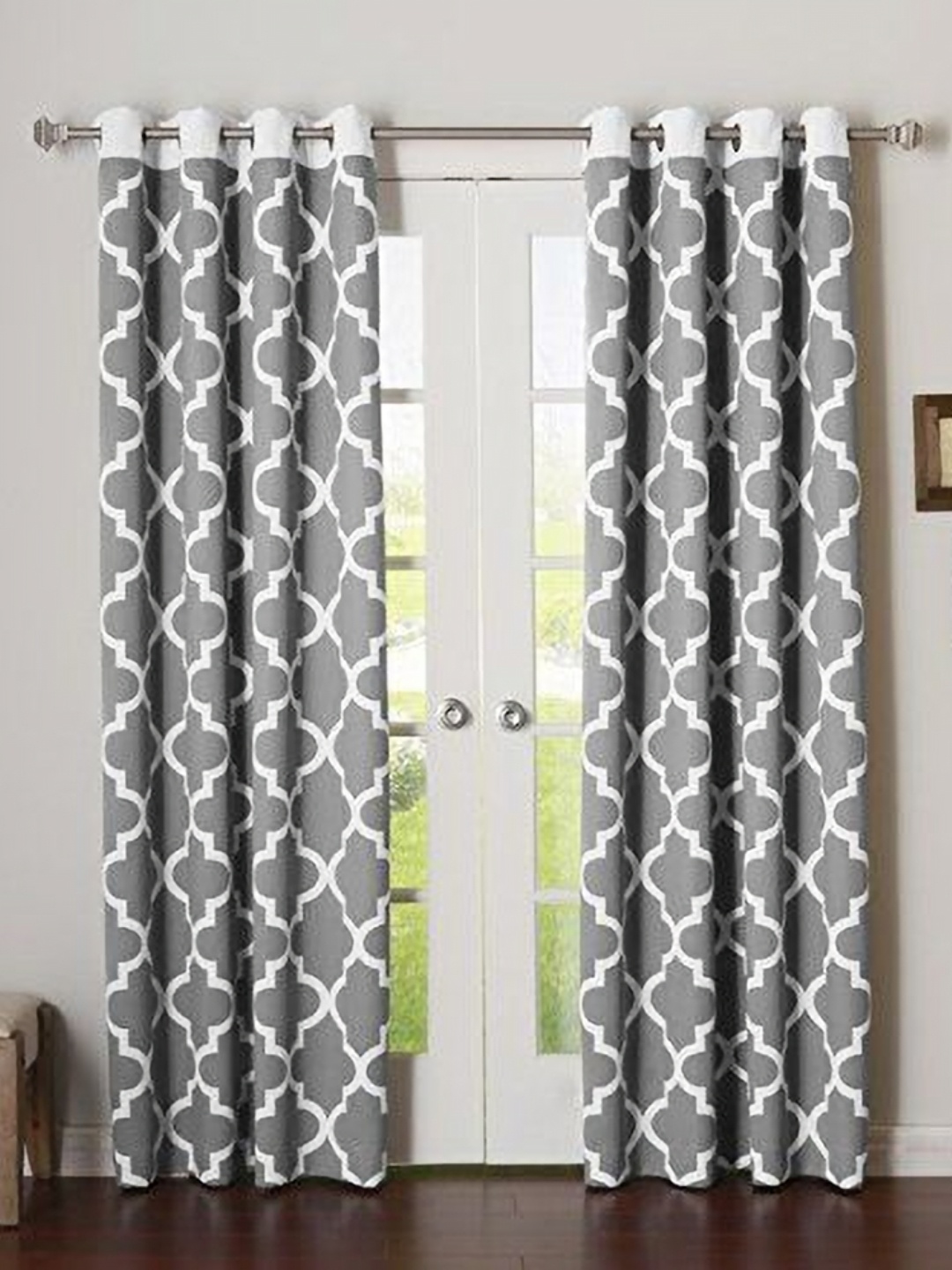 

Dekor World Multicoloured Set of 2 Long Door Curtain, Multi