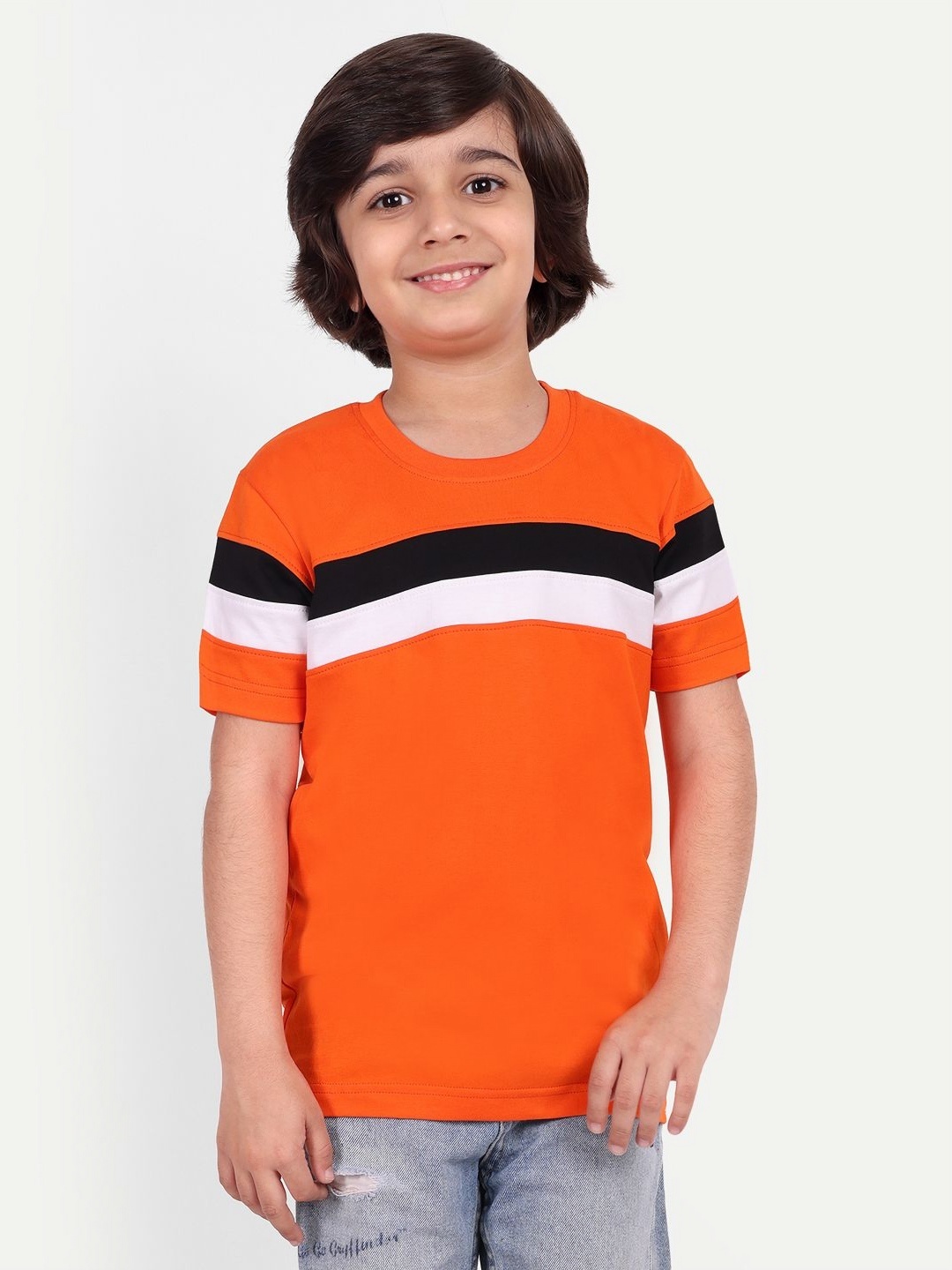 

Killer Boys Colourblocked T-shirt, Orange