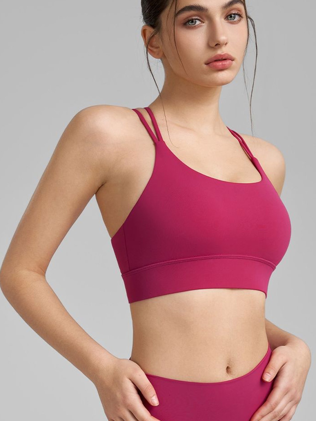 

LULU & SKY Bralette Crop Top, Red