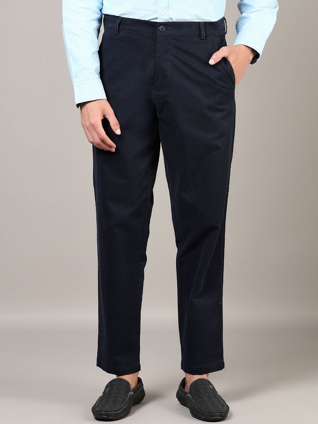 

V-Mart Men Chinos Trousers, Blue