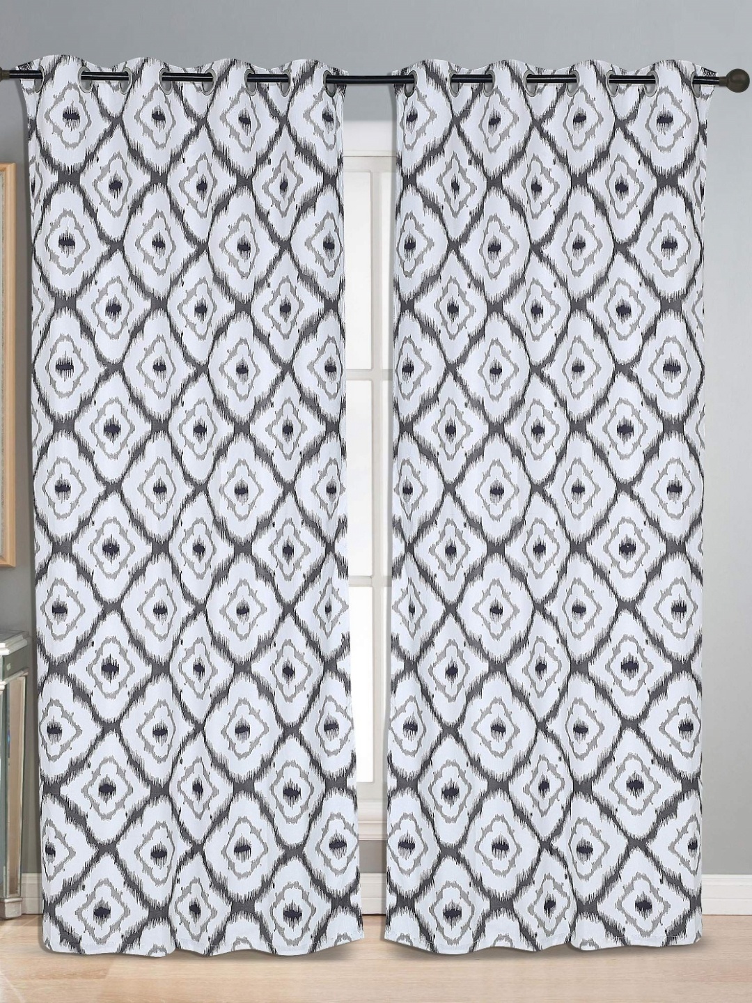 

Dekor World Multicoloured Set of 2 Long Door Curtain, Multi