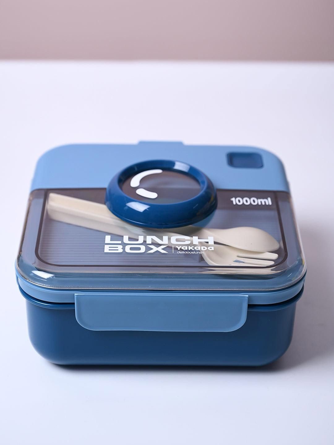 

MARKET99 Cool Blue Lunch Set: 1 Spoon, 1 Fork & 1 Box