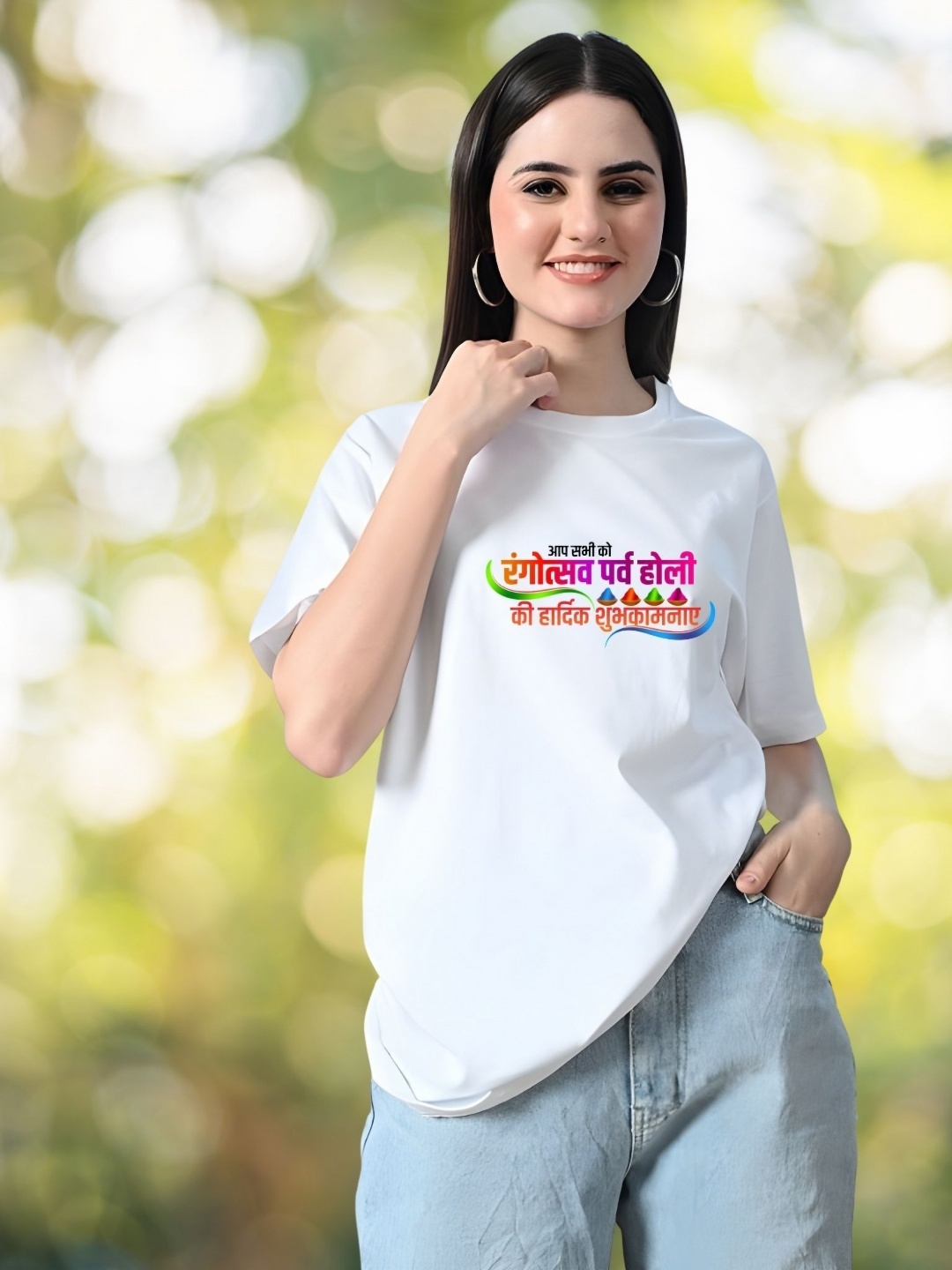 

TRENDSATTIRE Women T-shirt, White