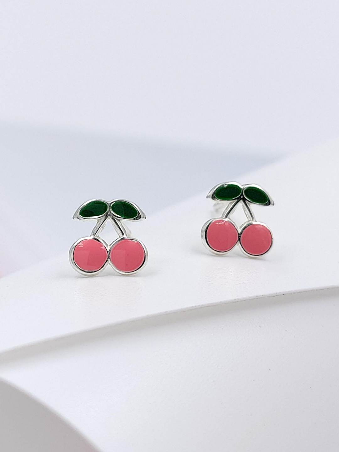 

AMONROO Contemporary Studs Earrings, Pink