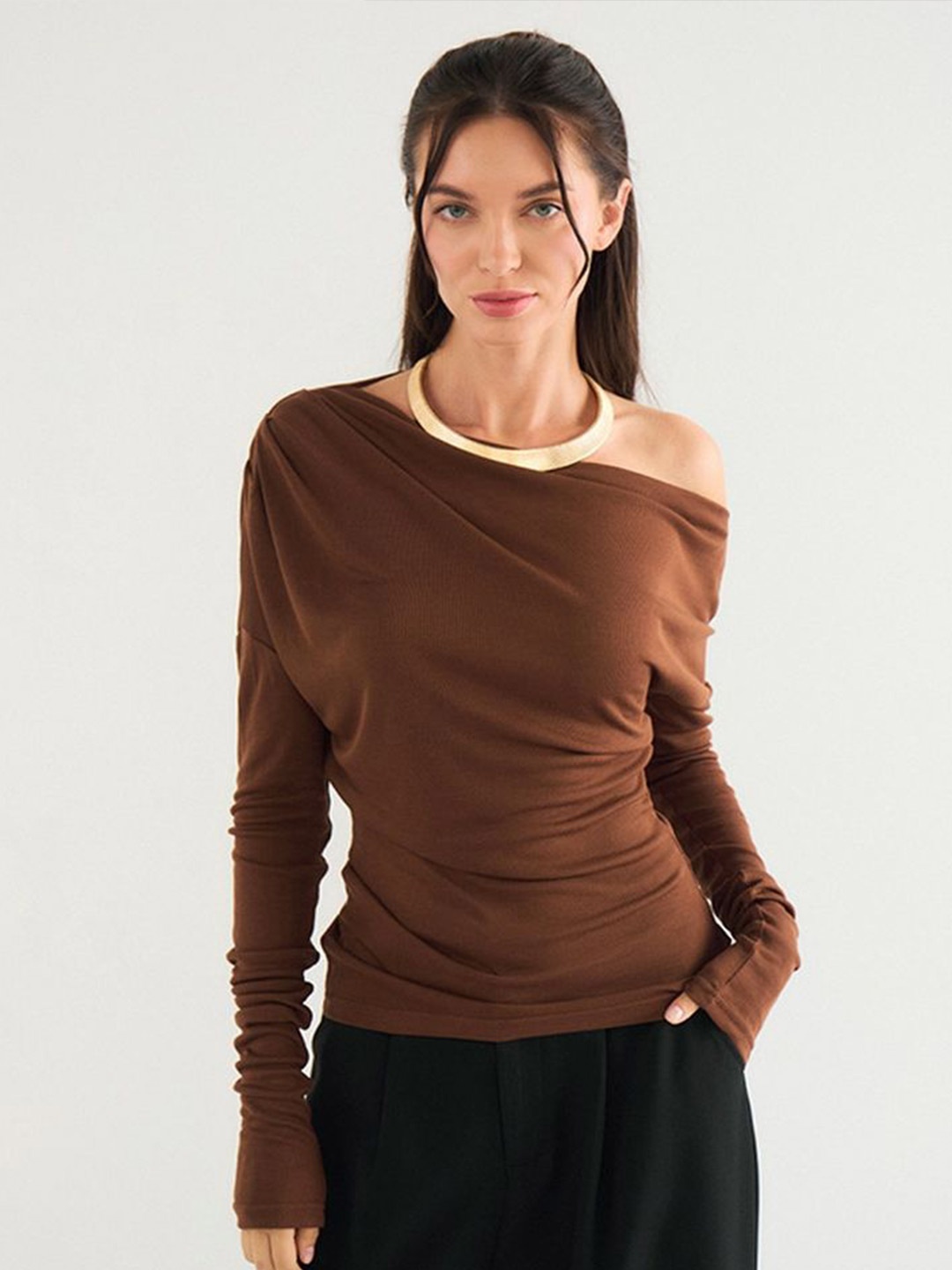 

LULU & SKY Top, Brown