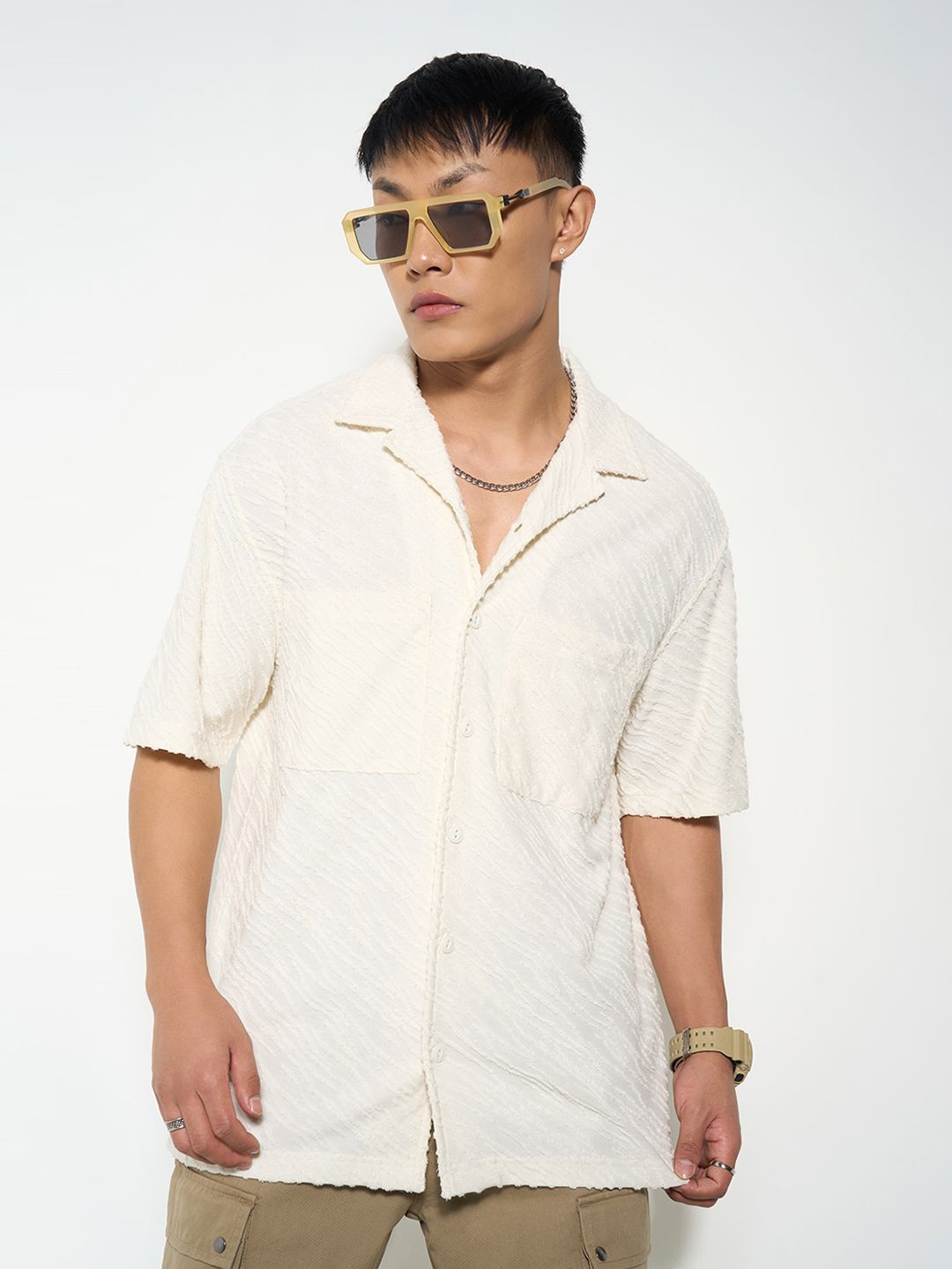 

Street 808 by Pantaloons Men Casual Shirt, Off white