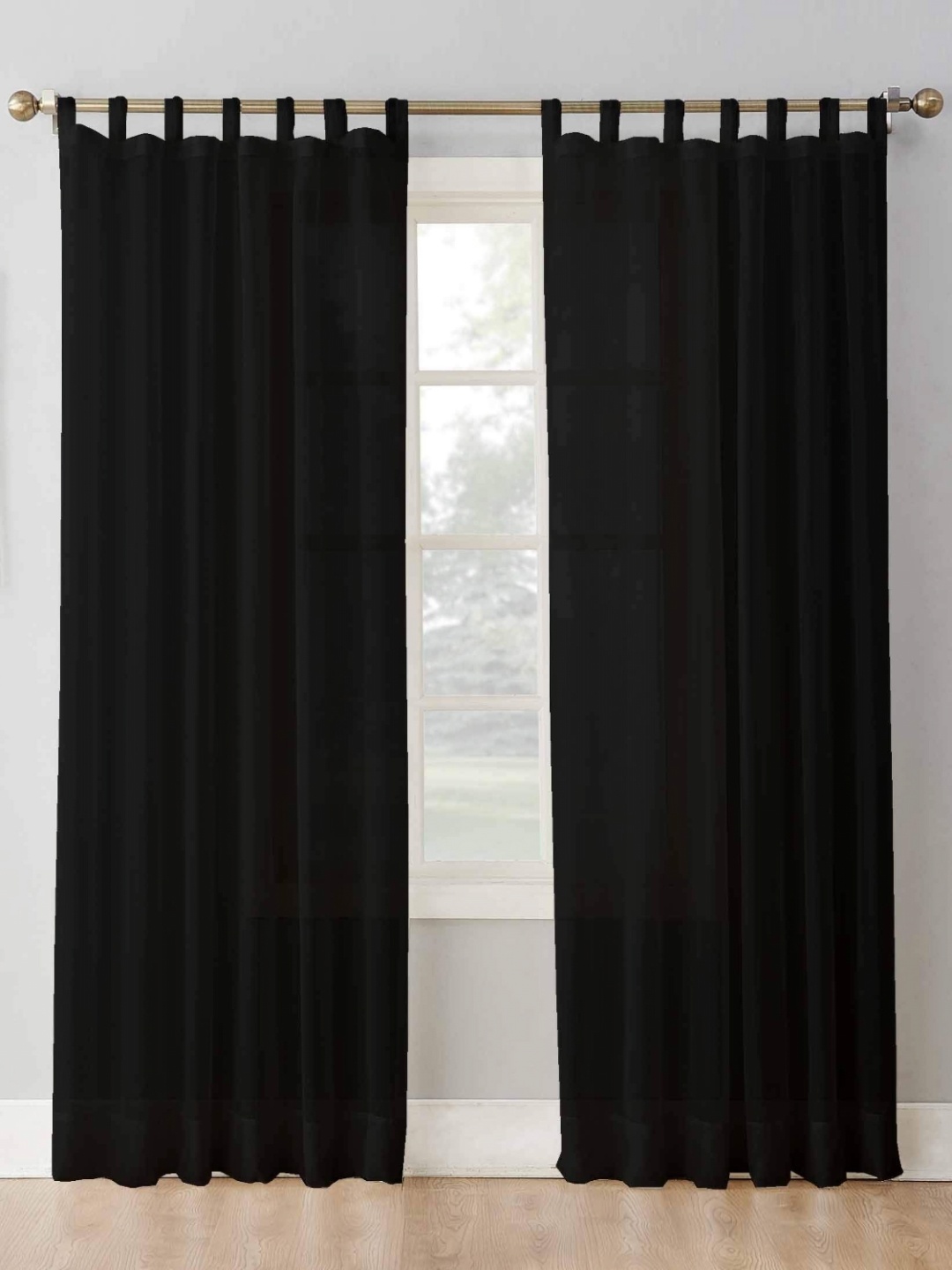 

Dekor World Multicoloured Set of 2 Sheer Window Curtain, Multi