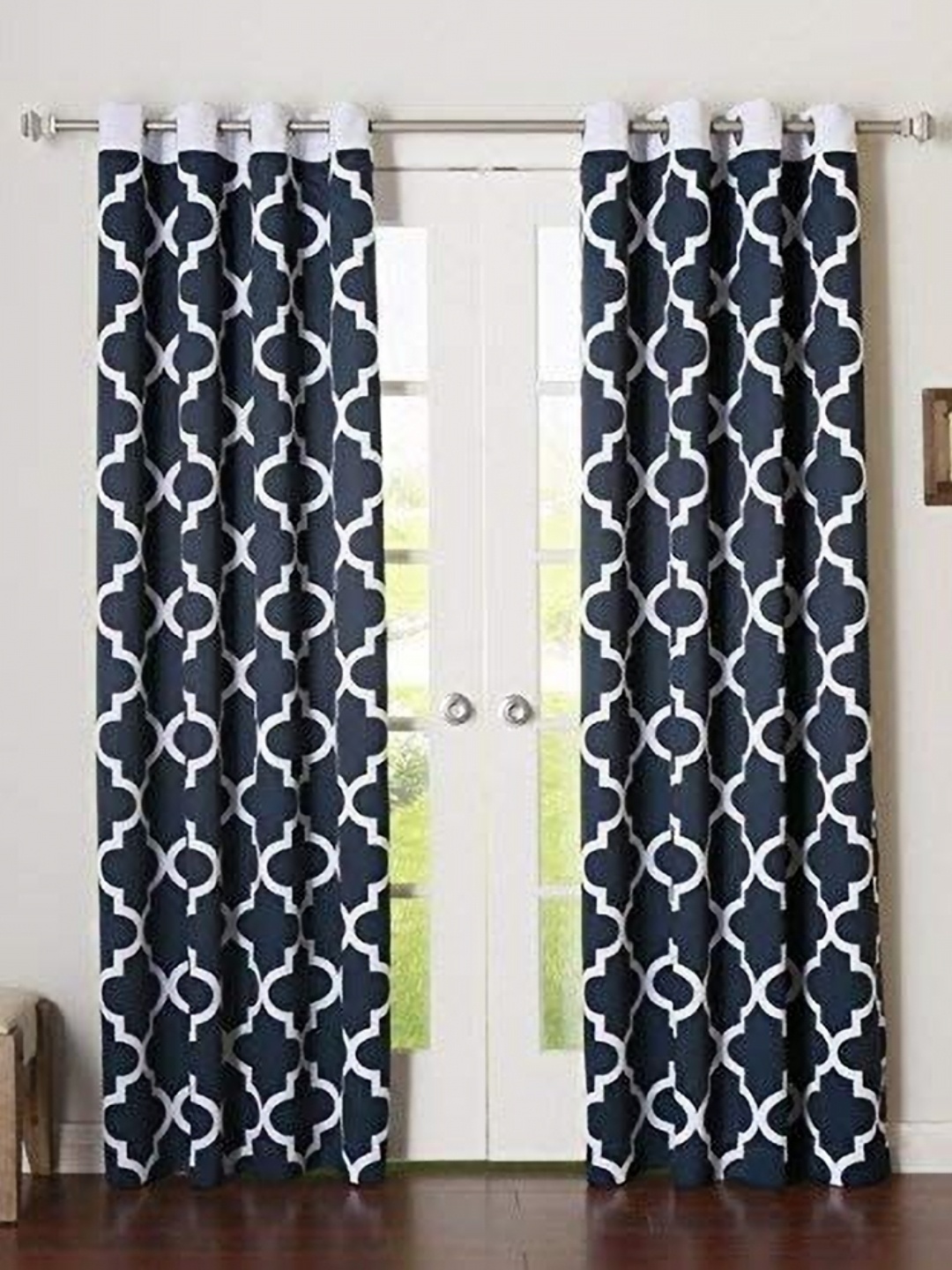 

Dekor World Multicoloured Set of 2 Long Door Curtain, Multi