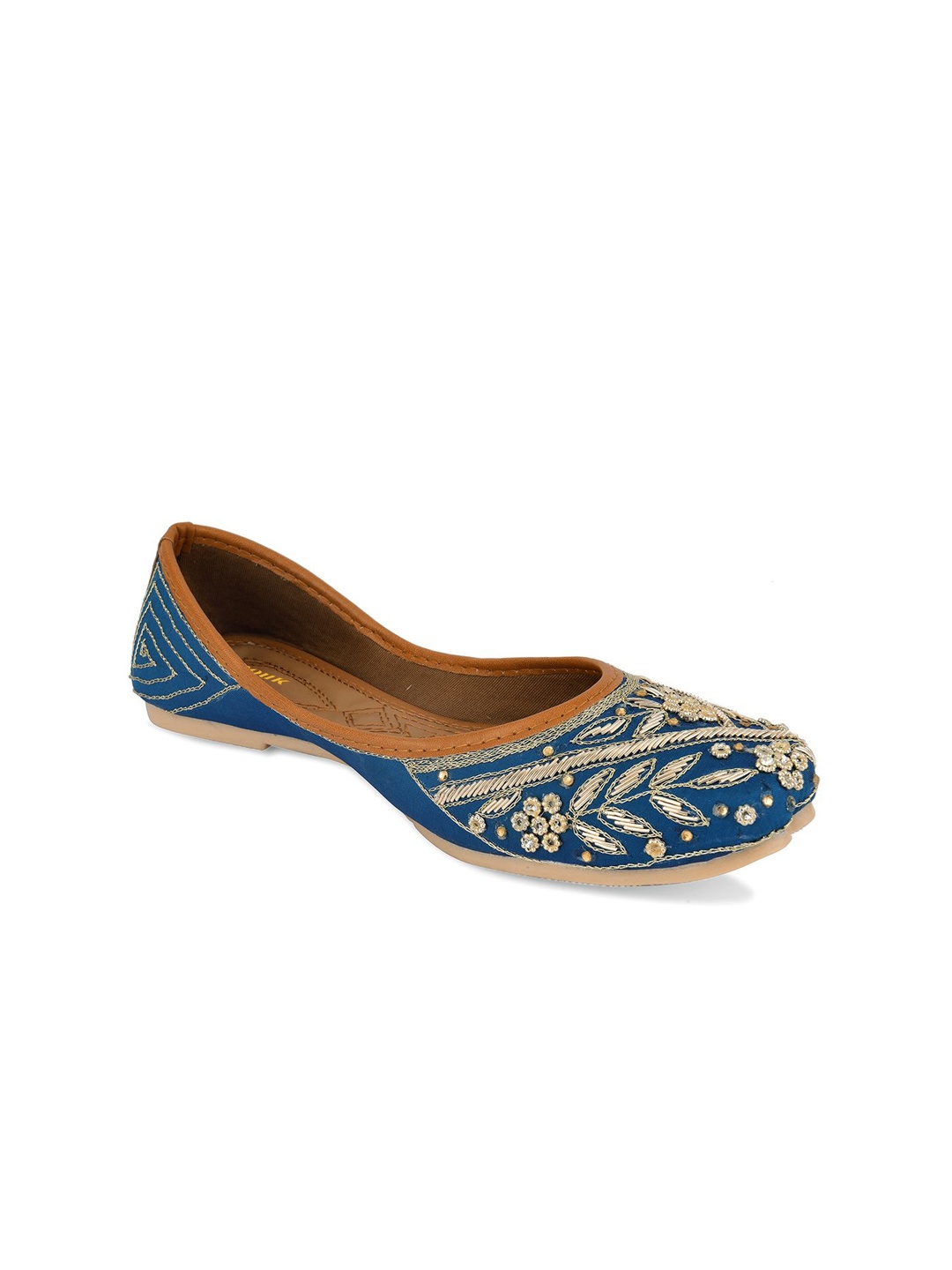 

Anouk Women Embellished Ethnic Mojaris Flats, Teal