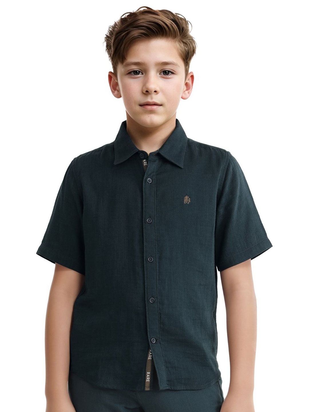 

RARE ONES Boys Opaque Casual Shirt, Teal