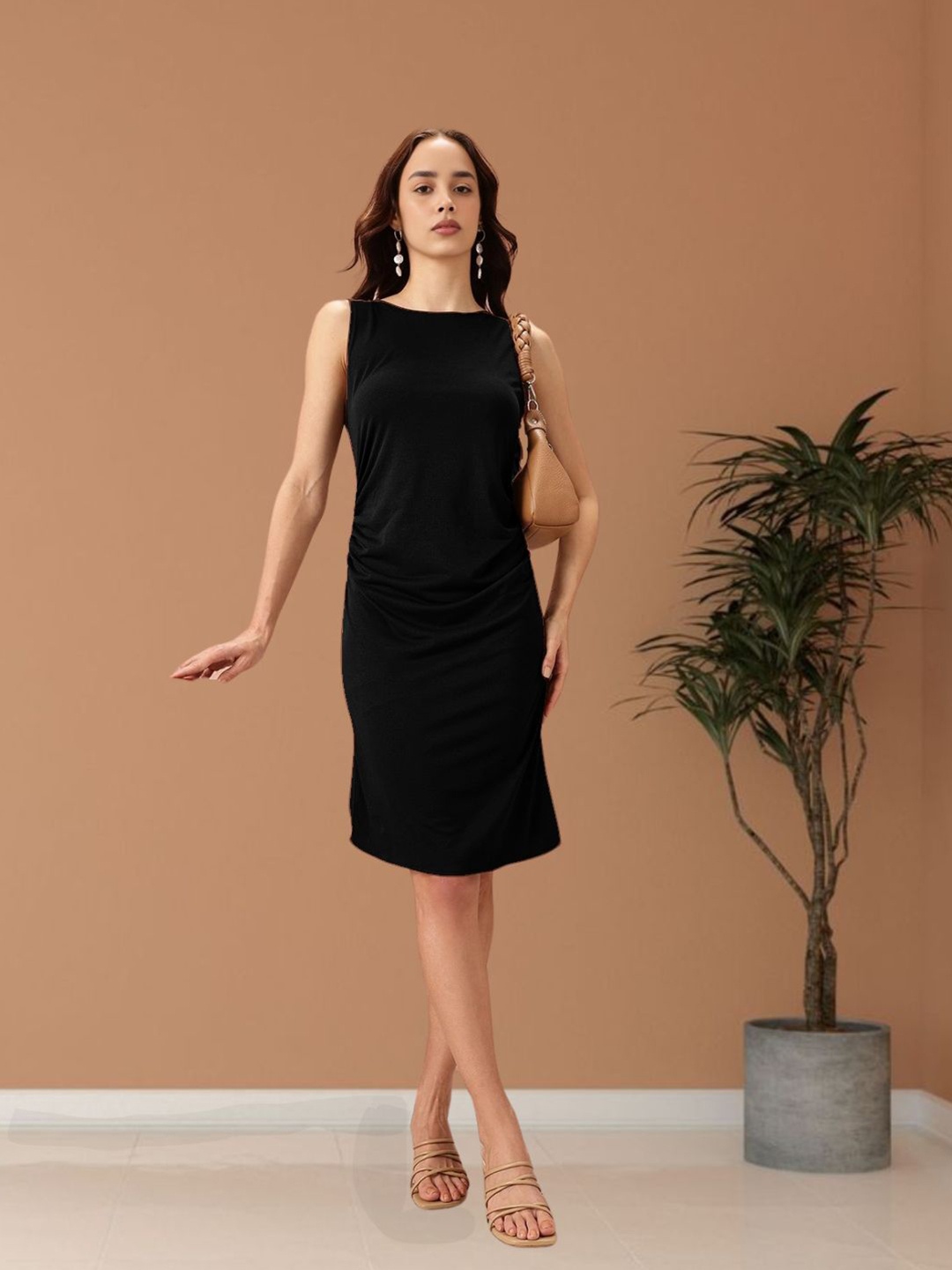 

Mast & Harbour Bodycon Dress, Black