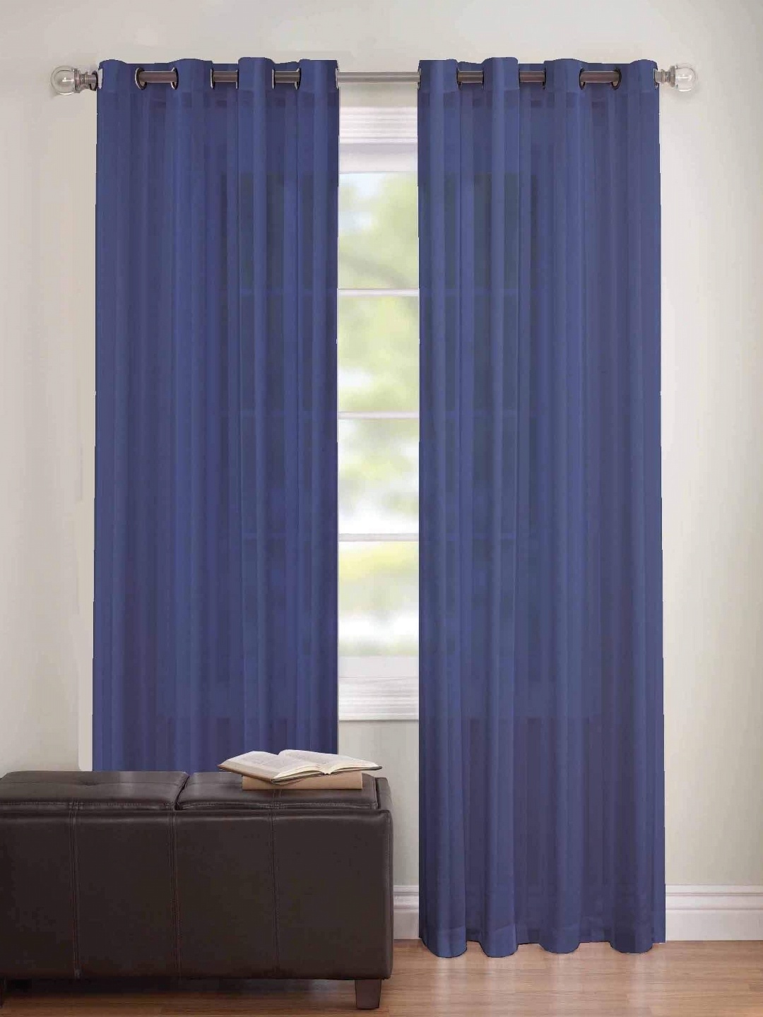 

Dekor World Multicoloured Set of 2 Sheer Door Curtain, Multi