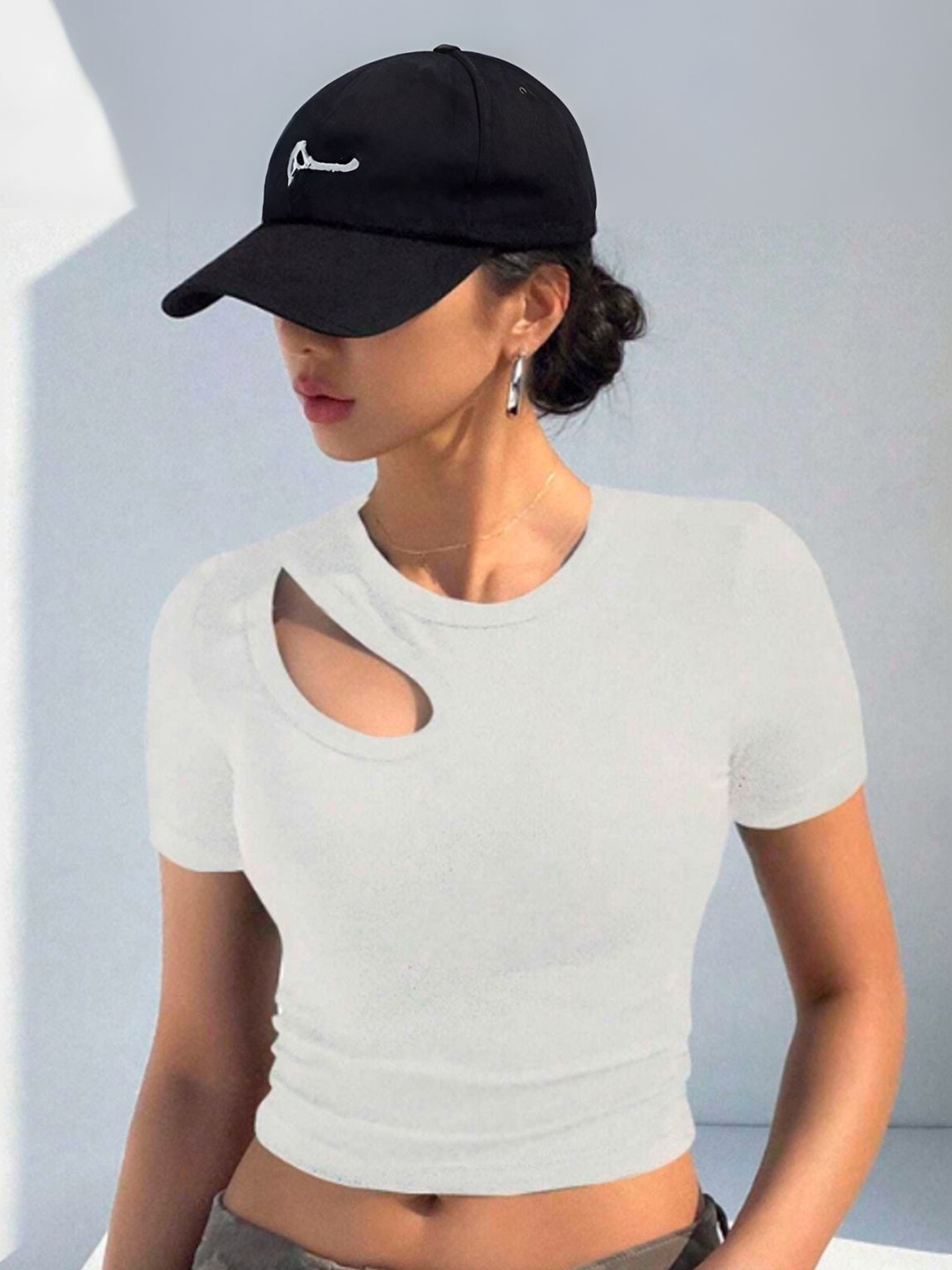

CLO CLU Crop Top, White