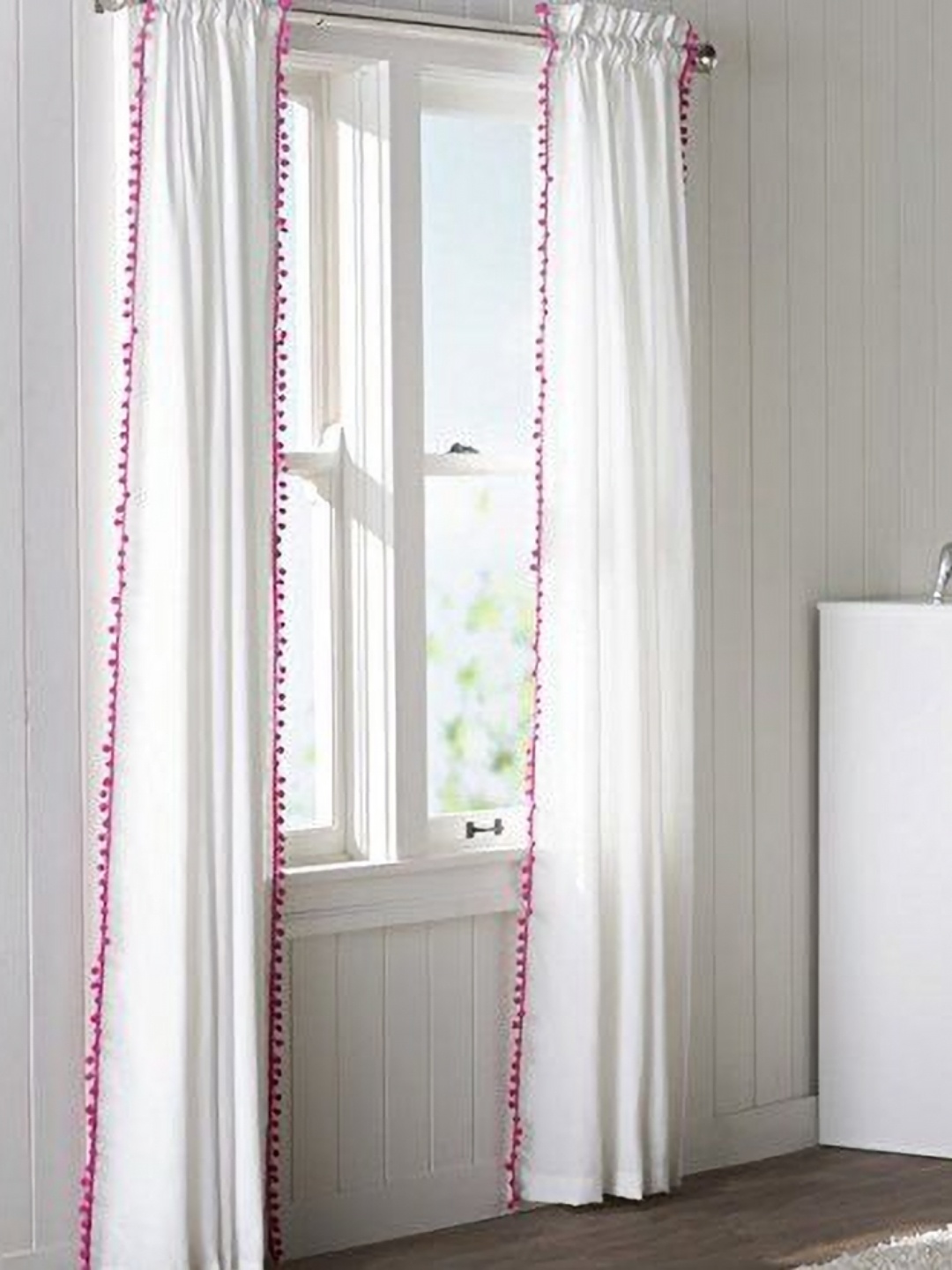 

Dekor World Multicoloured Set of 2 Embellished Sheer Long Door Curtain, Multi