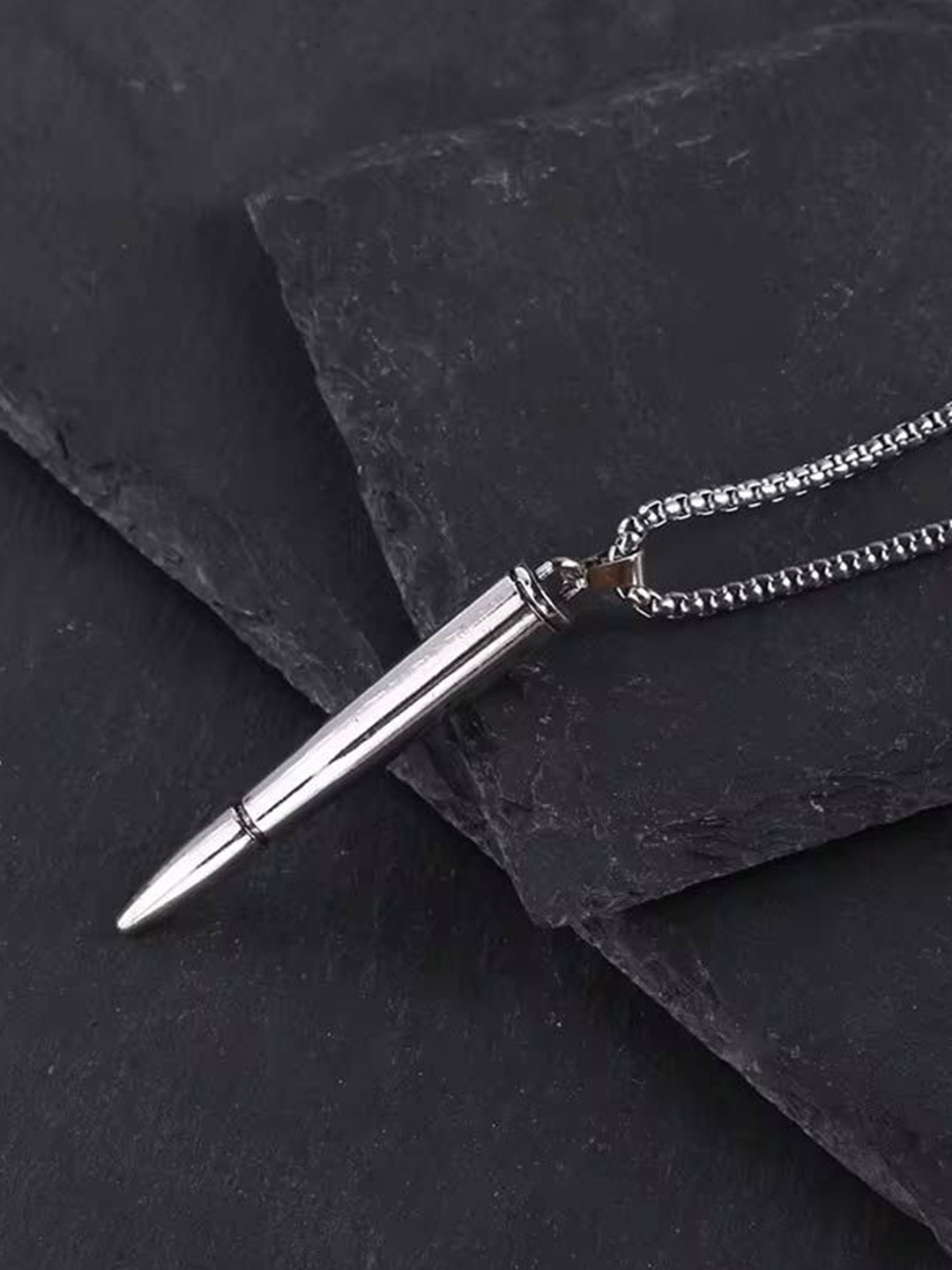 

DKane Designs Silver-Plated Stainless Steel Pendant With Chain