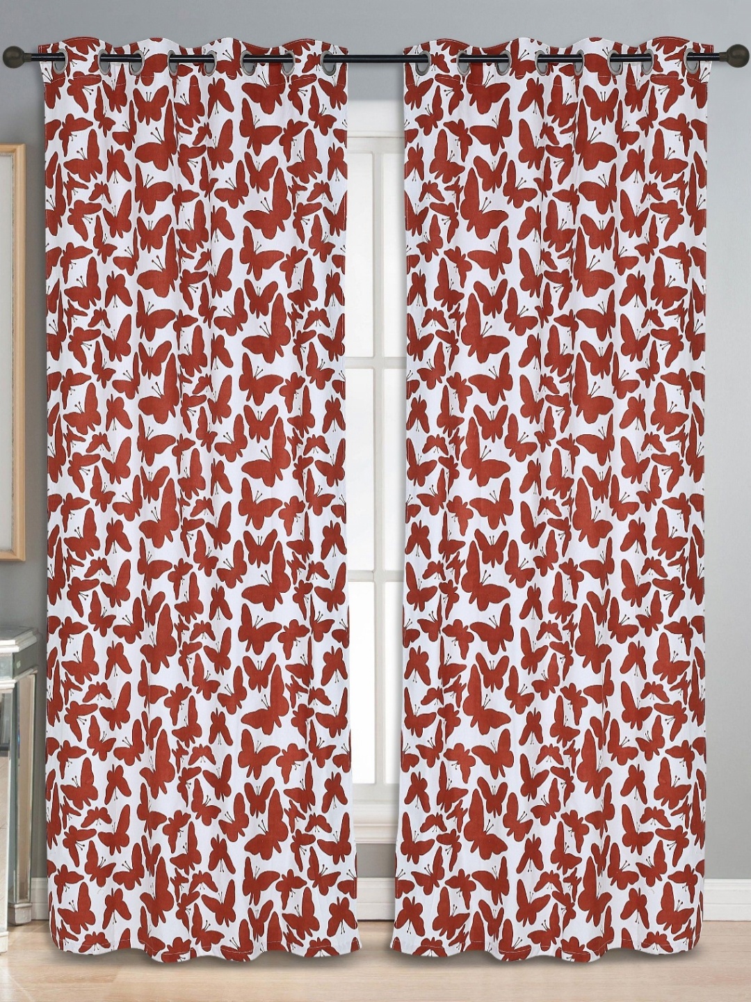 

Dekor World Maroon Set of 2 Door Curtain