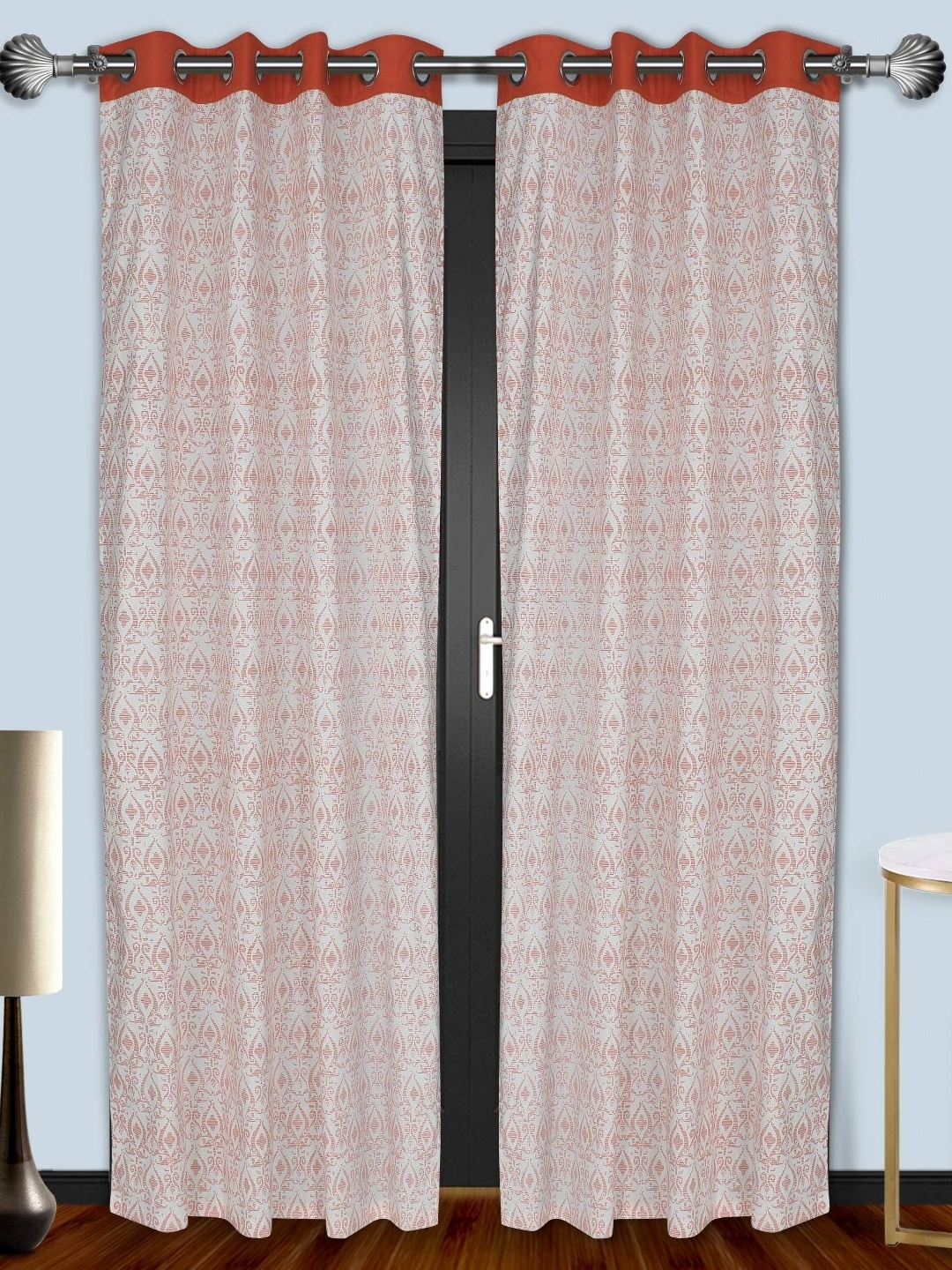 

Dekor World Multicoloured Set of 2 Window Curtain, Multi