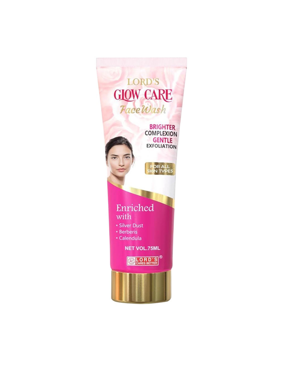 

Lord's Cares Better Glow Care Face Wash For Brighter Complexion - 75 ml, Pink