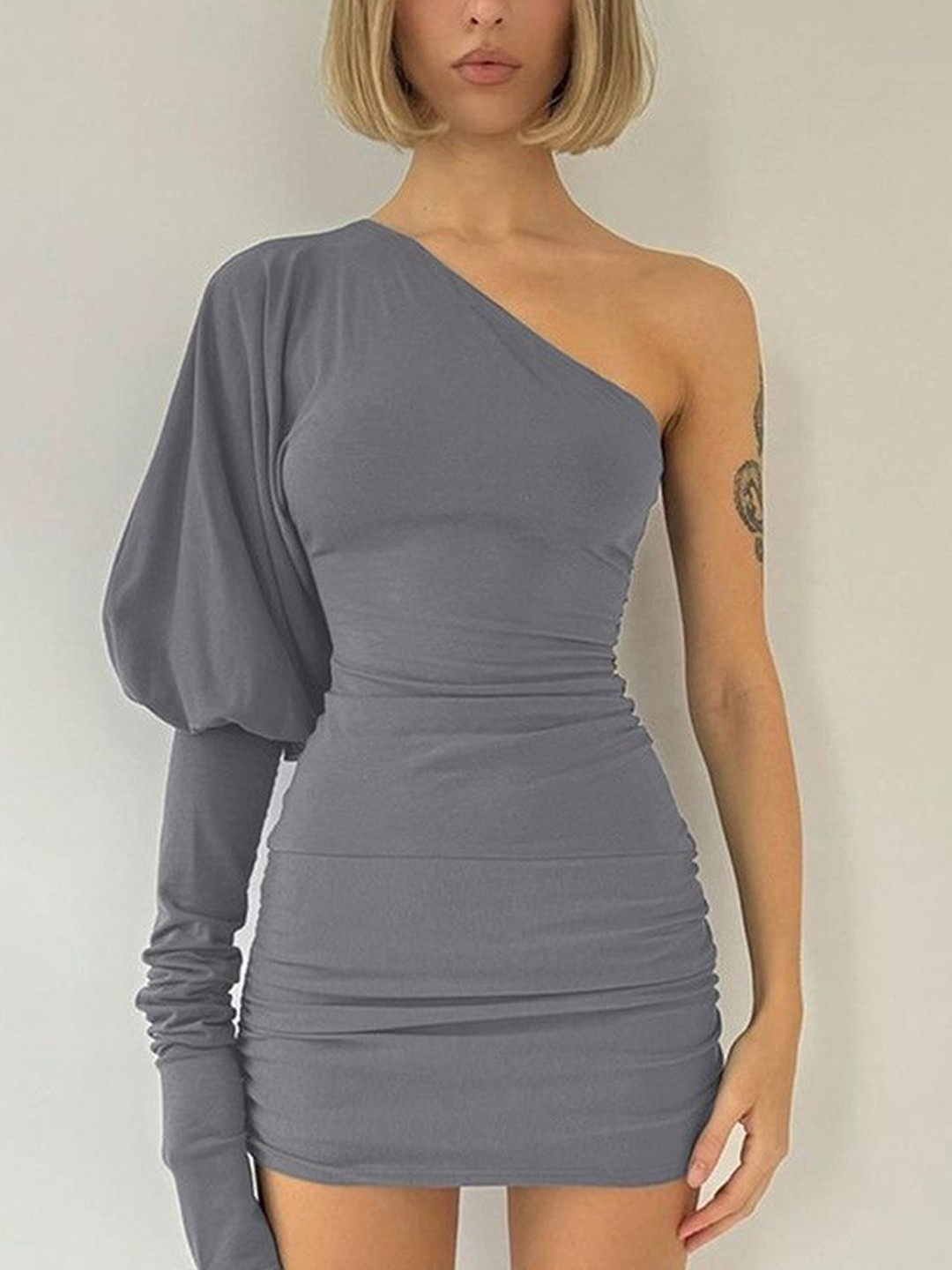 

LULU & SKY Bodycon Mini Dress, Grey