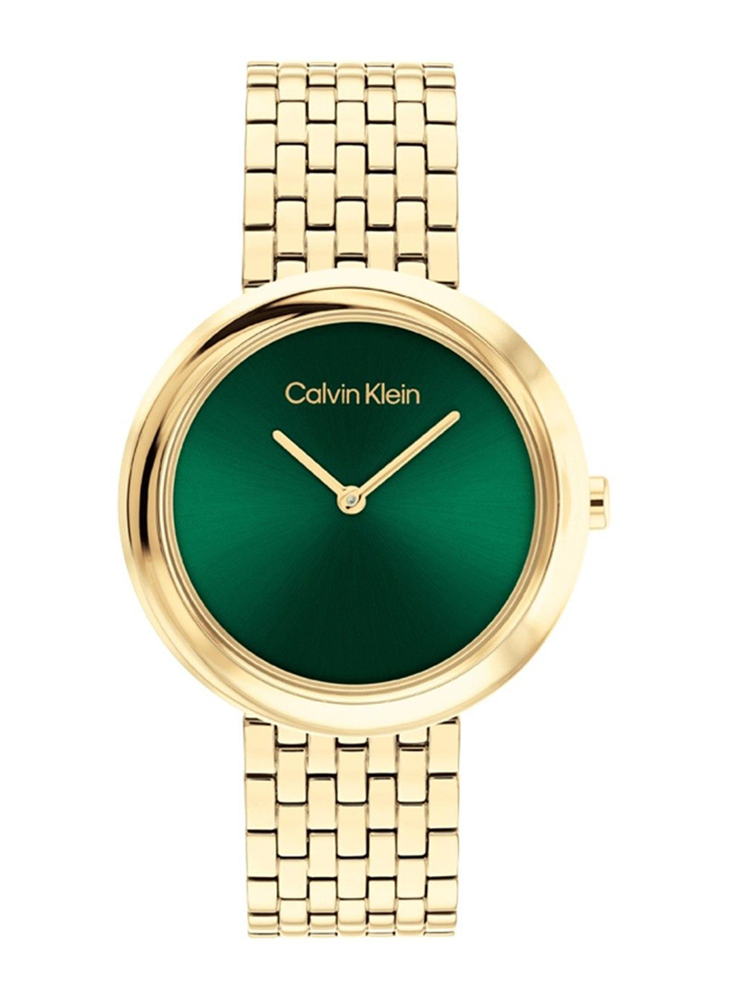 

Calvin Klein Women Dial & Stainless Steel Bracelet Style Straps Analogue Watch 25100066, Green
